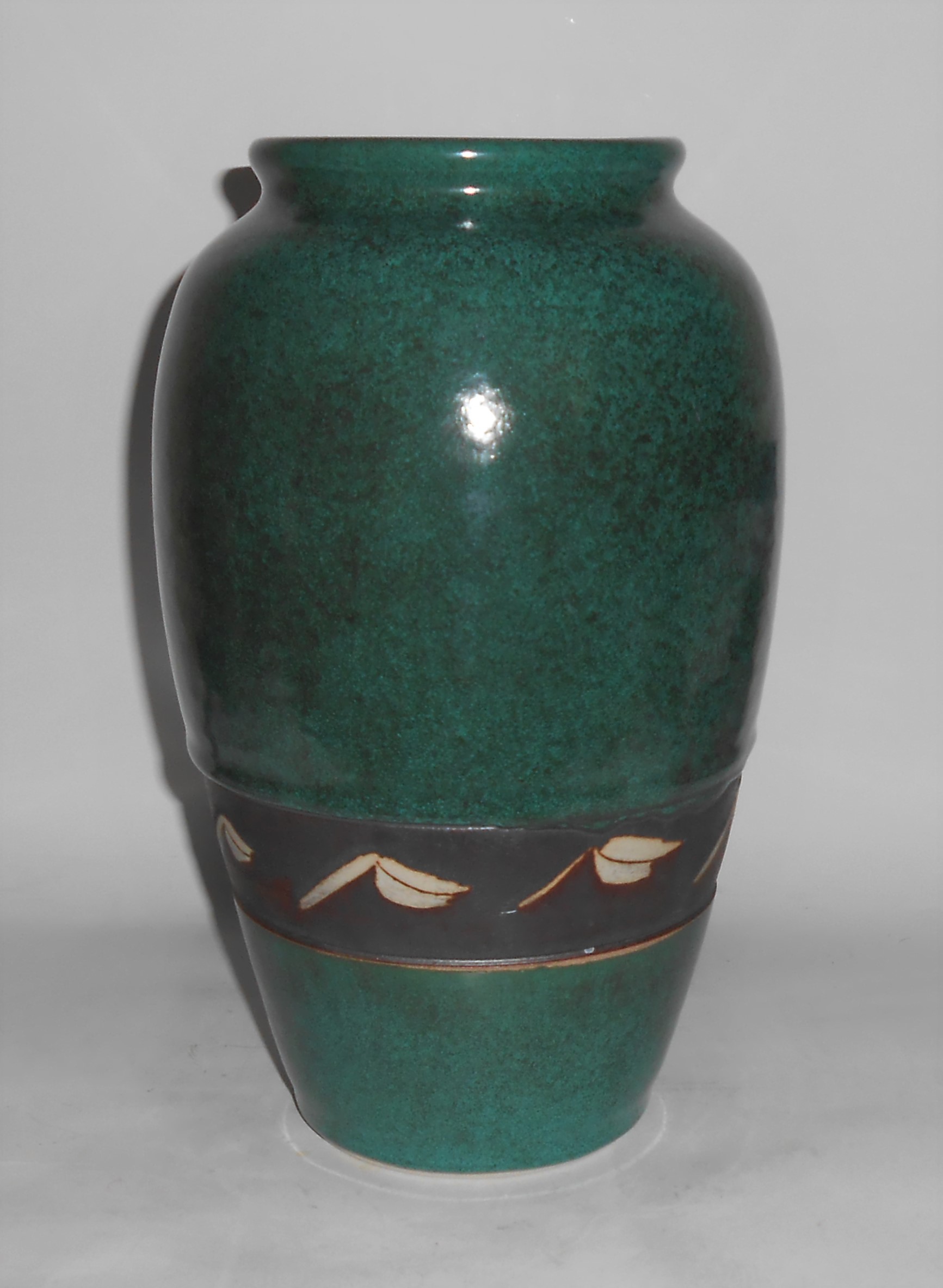 Early Bruning Studio Pottery Seattle 11in Vase -Unusual