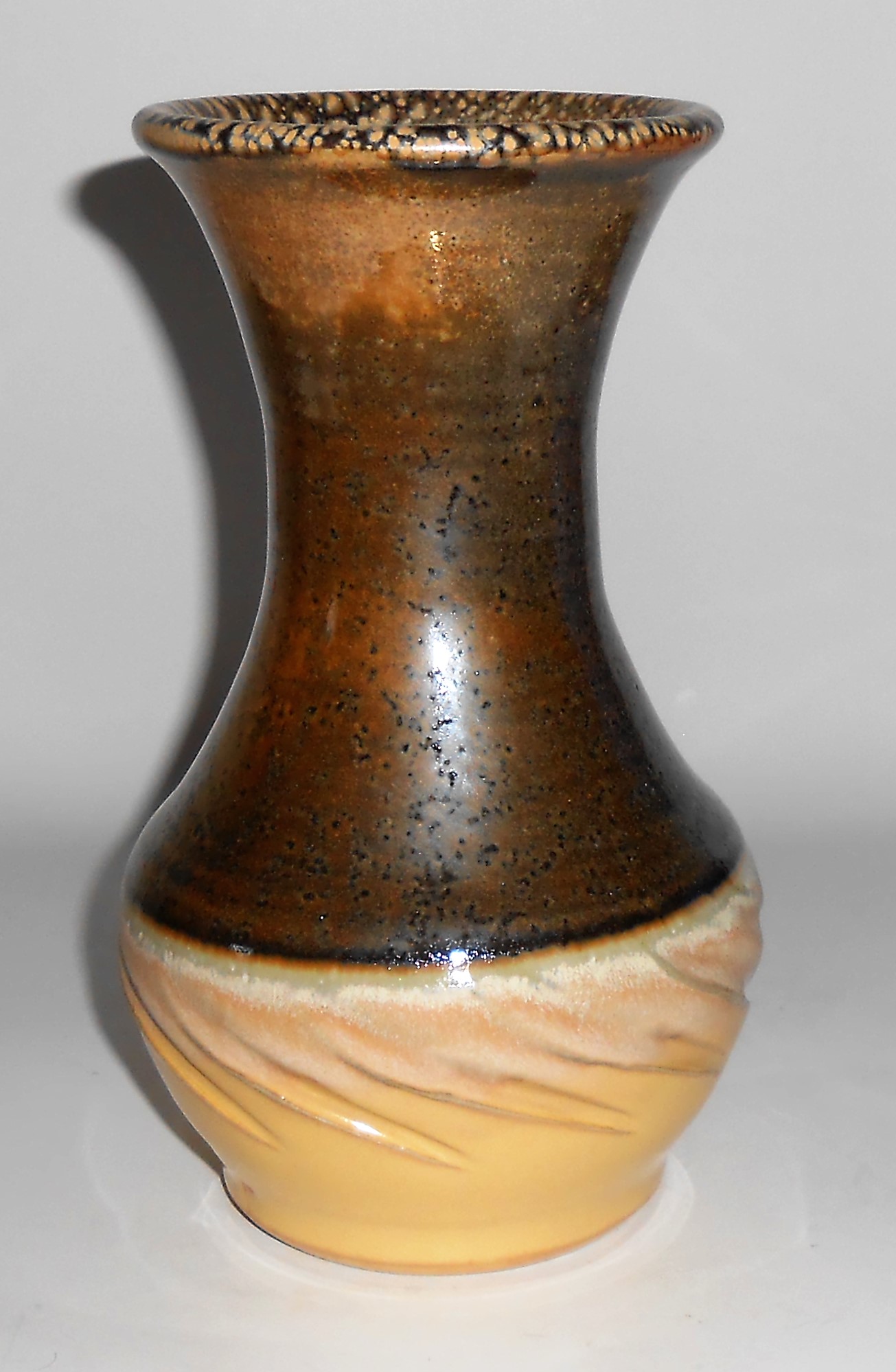 Early Bruning Studio Pottery Seattle 8.5in Vase