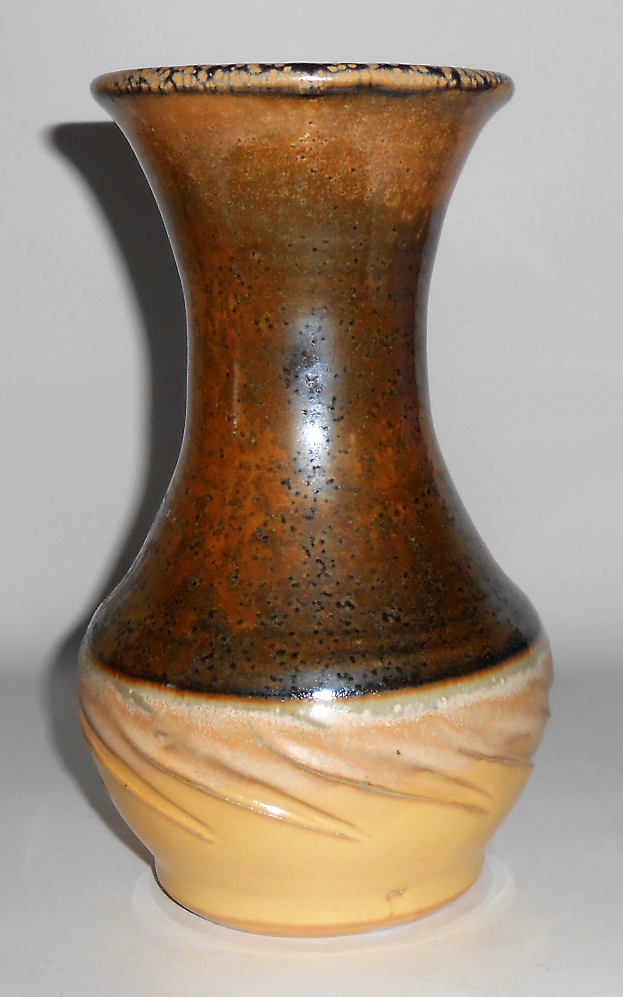 Early Bruning Studio Pottery Seattle 8.5in Vase
