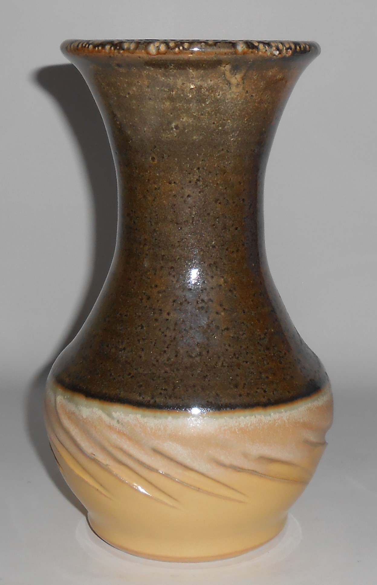 Early Bruning Studio Pottery Seattle 8.5in Vase