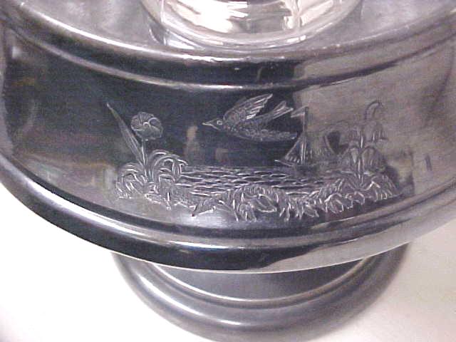 Aurora Cruet Canister Set Ornate 1800s Quadruple