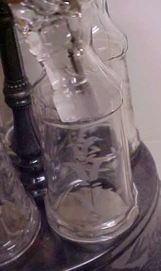 Aurora Cruet Canister Set Ornate 1800s Quadruple