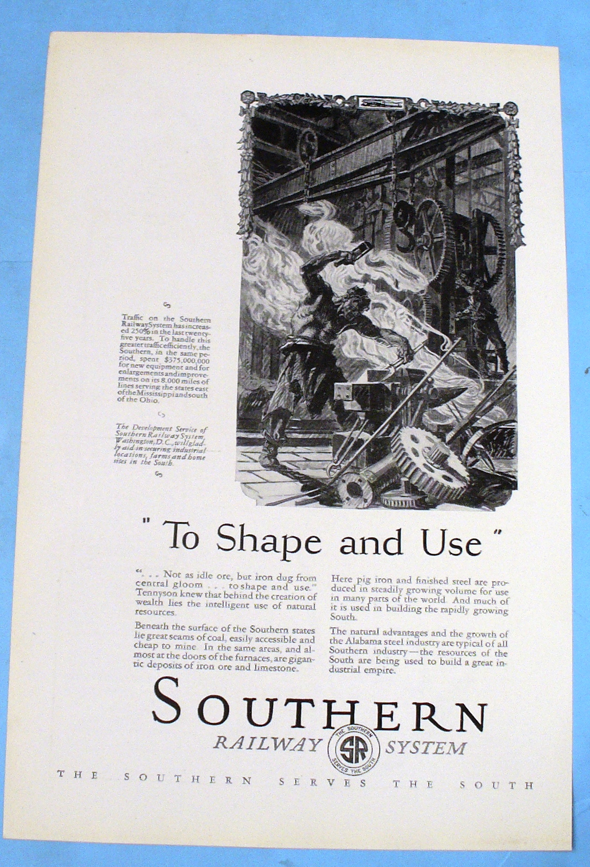 1927 Southern Railway System with a Blacksmith