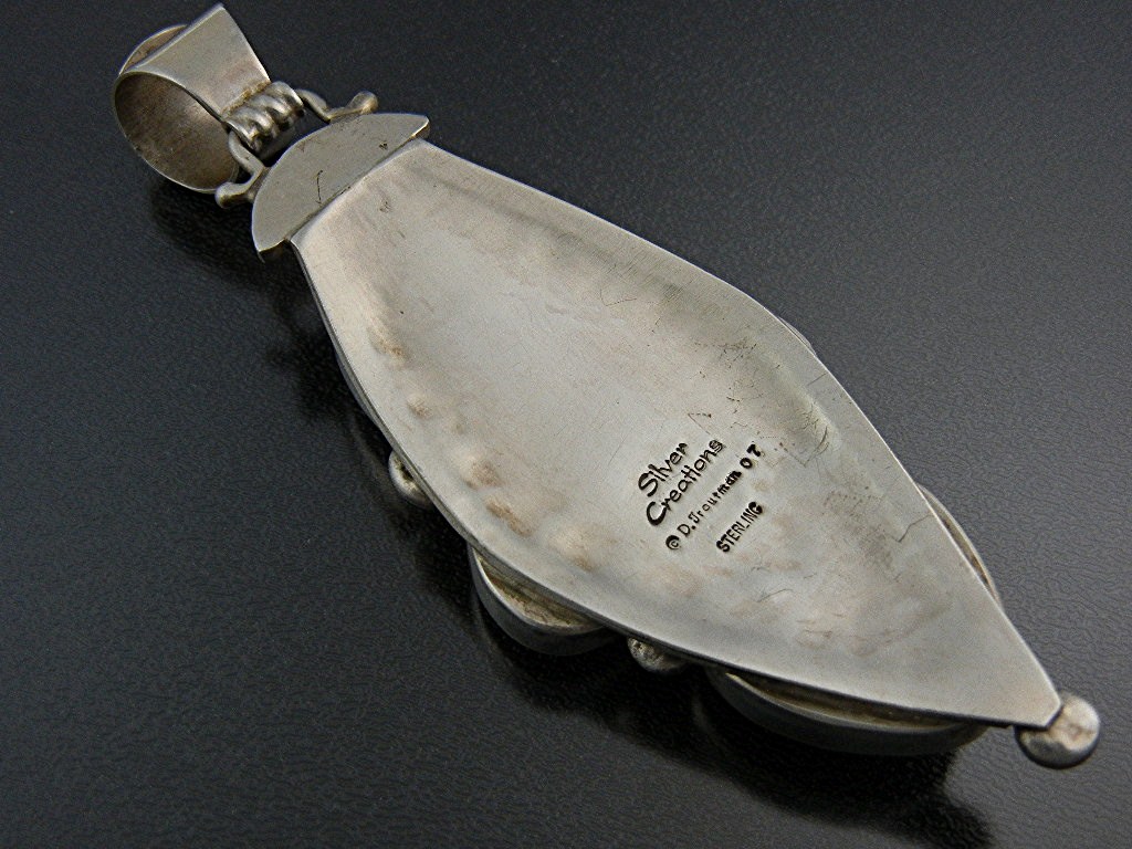 David Troutman  Damsonite Sterling Silver Pend