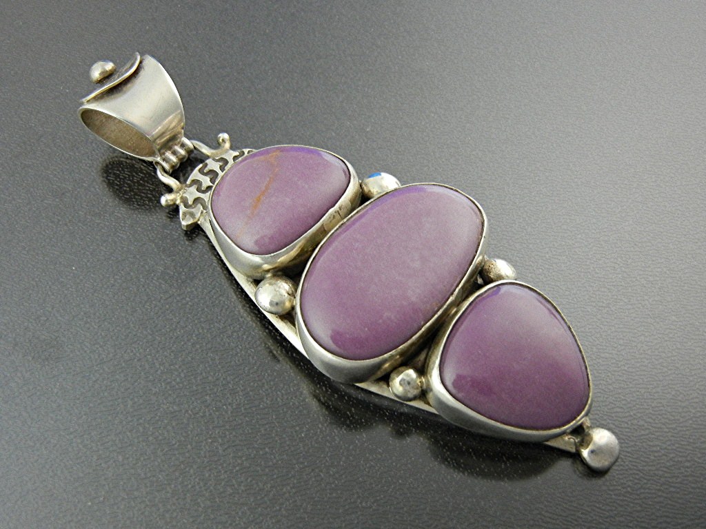 David Troutman Damsonite Sterling Silver Pend