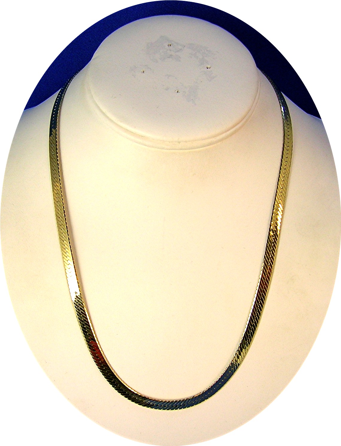Necklace 20 Inch Gold Over Silver Herringbone