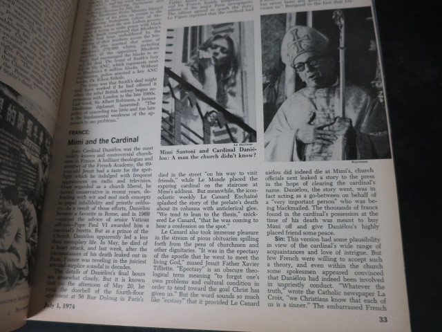 Newsweek Magazine July 1 1974 Swedens Bjorn Borg Cover Tennis