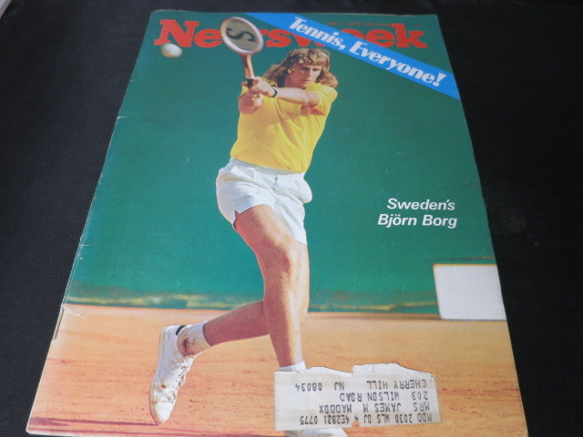 Newsweek Magazine July 1 1974 Swedens Bjorn Borg Cover Tennis