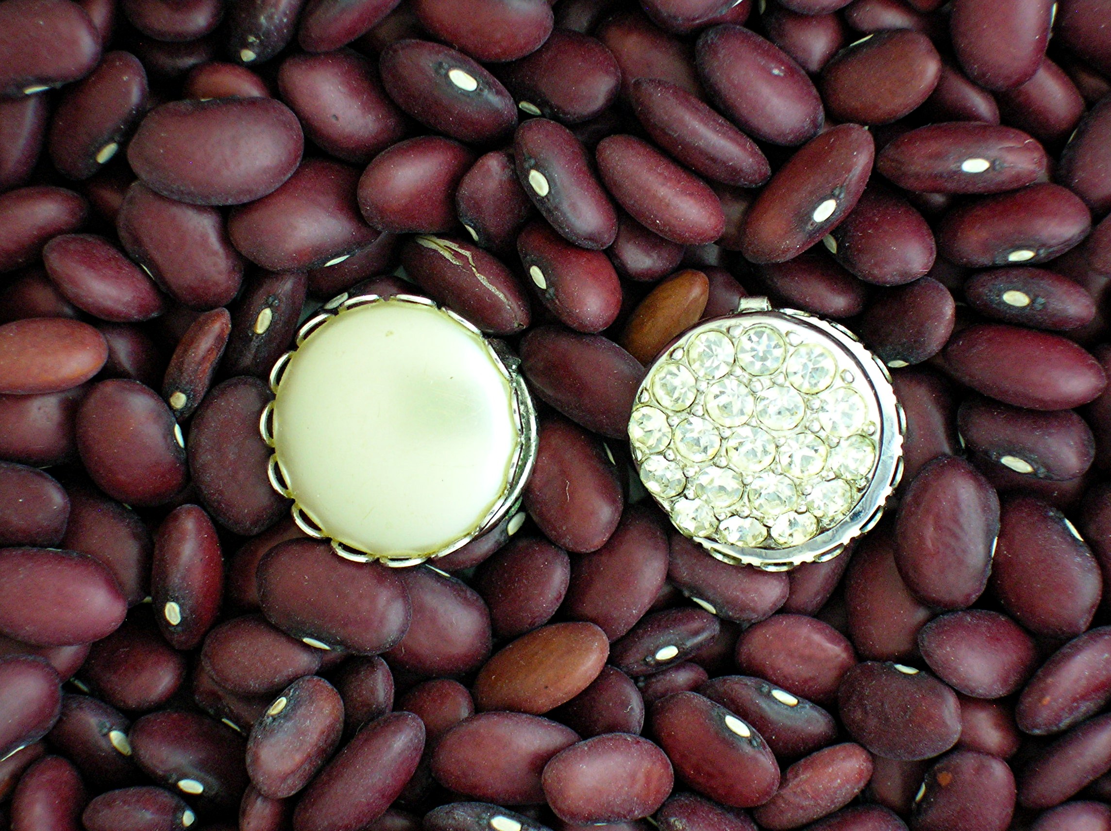Rhinestone Pearl Day Night Sarah Coventry Earrings