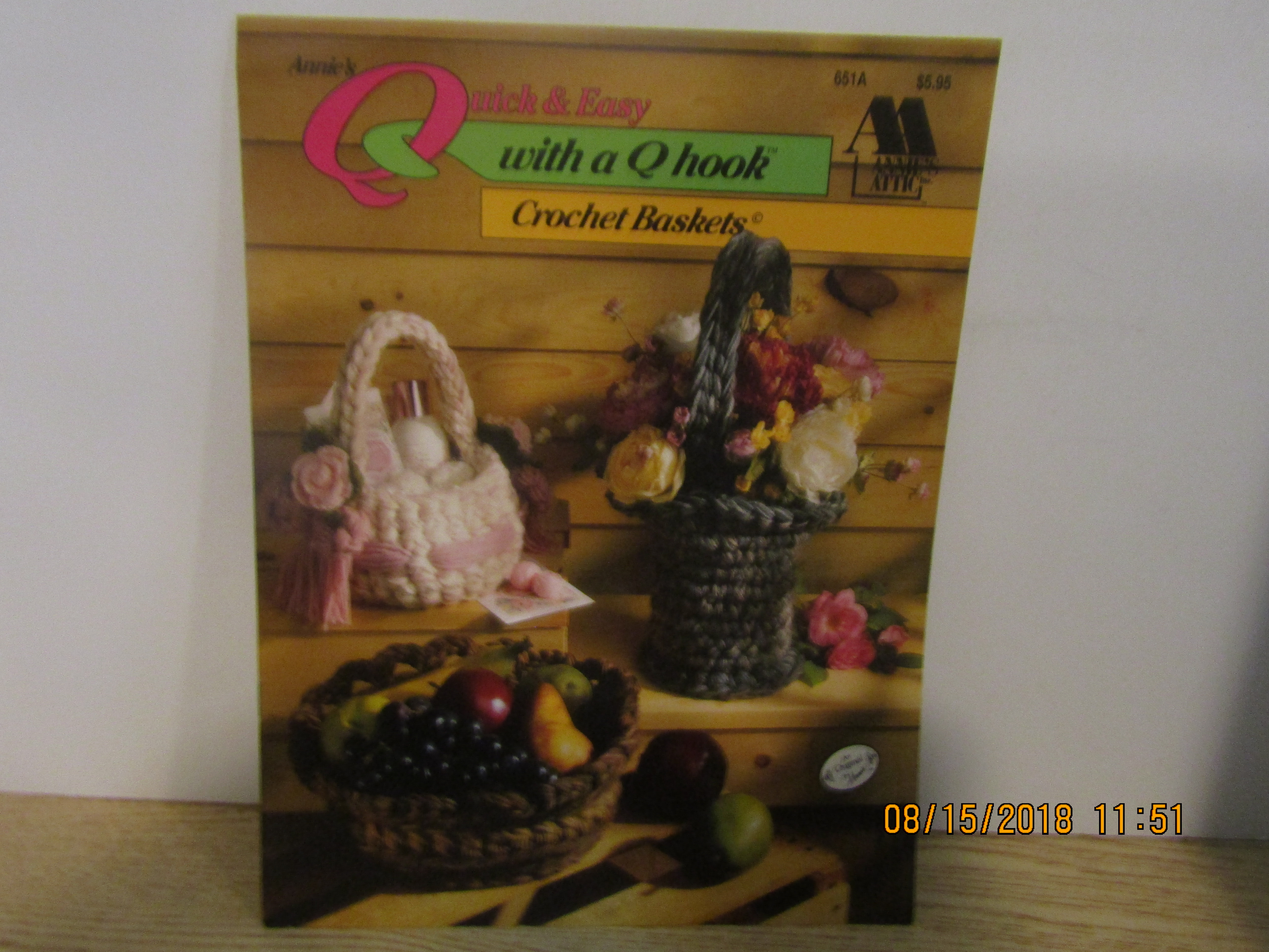 Annie's Quick & Easy Q Hook Crochet Baskets #651