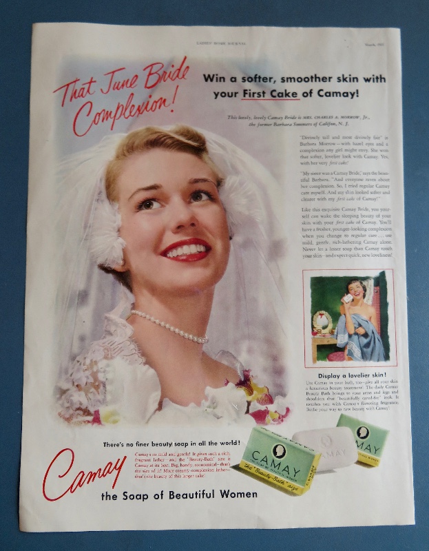 1951 Camay Soap with Lovely Bride