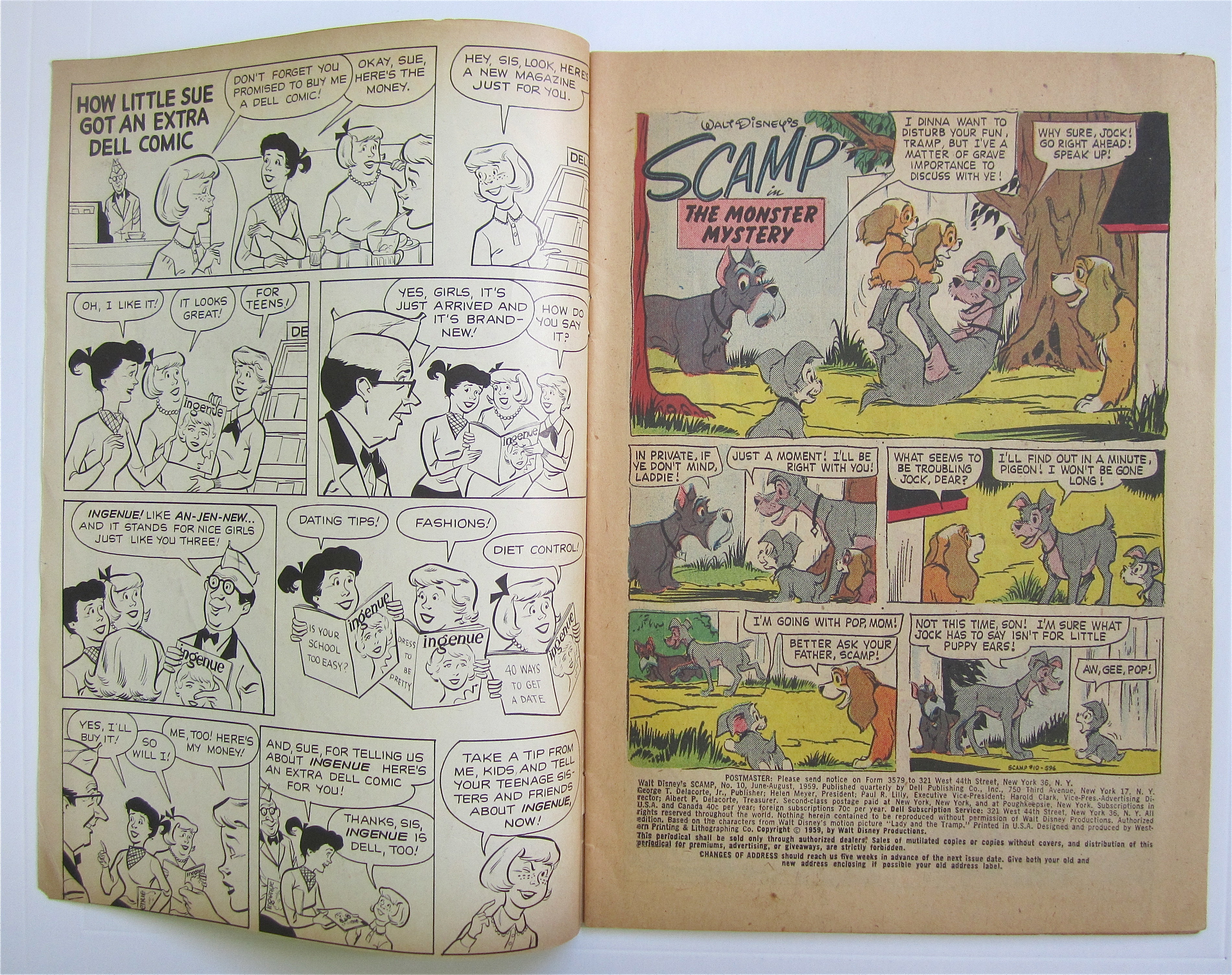 Walt Disney's Scamp Comic June-August 1959 #10