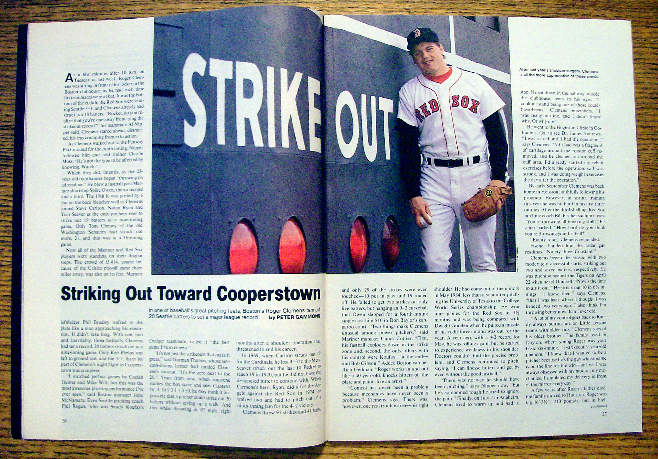 Sports Illustrated Magazine-May 12, 1986-Roger Clemens