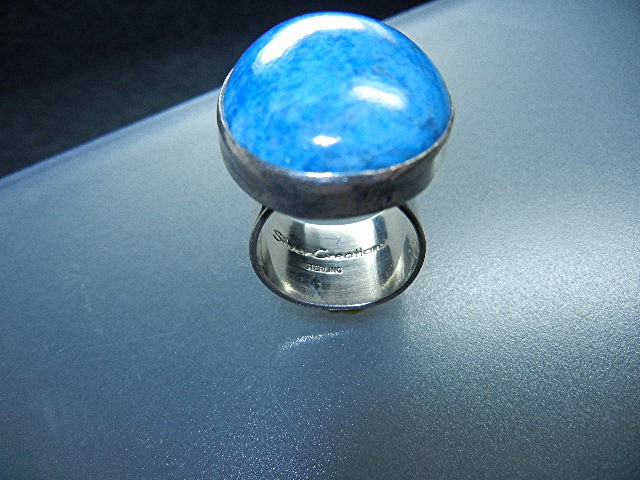 Silver Creations SW Sterling Silver Denhim Lapis Ring
