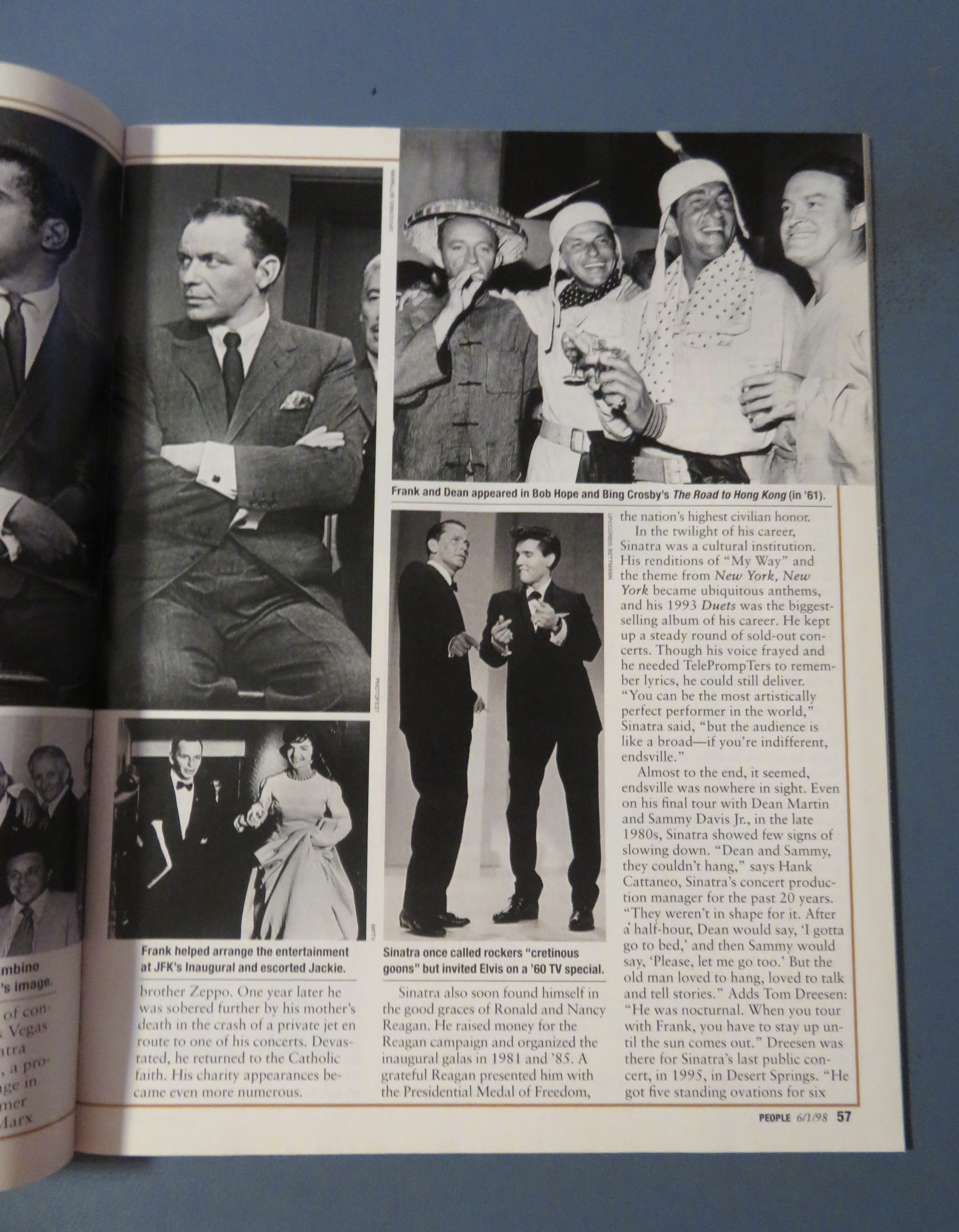 People Magazine June 1, 1998 Frank Sinatra