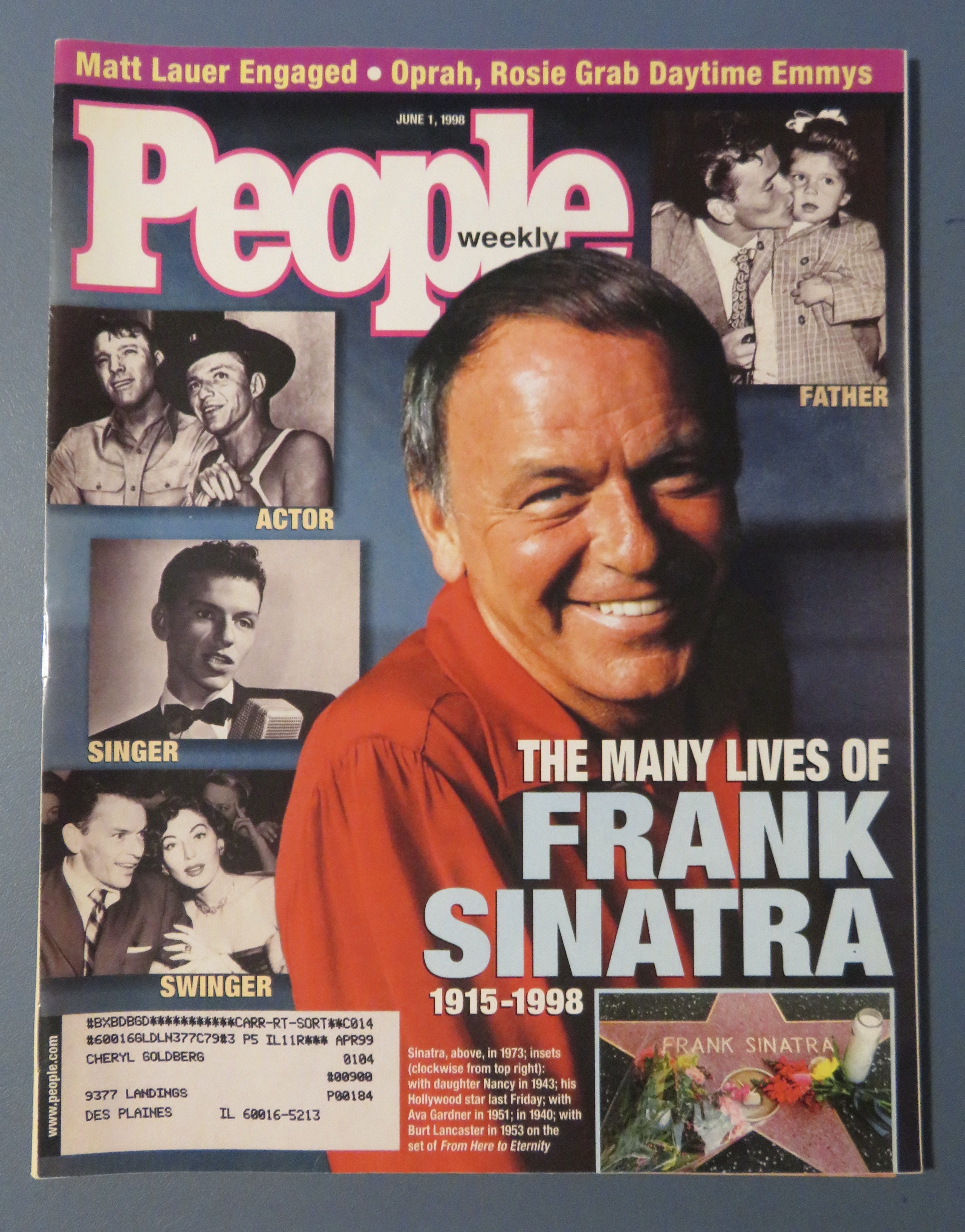 People Magazine June 1, 1998 Frank Sinatra