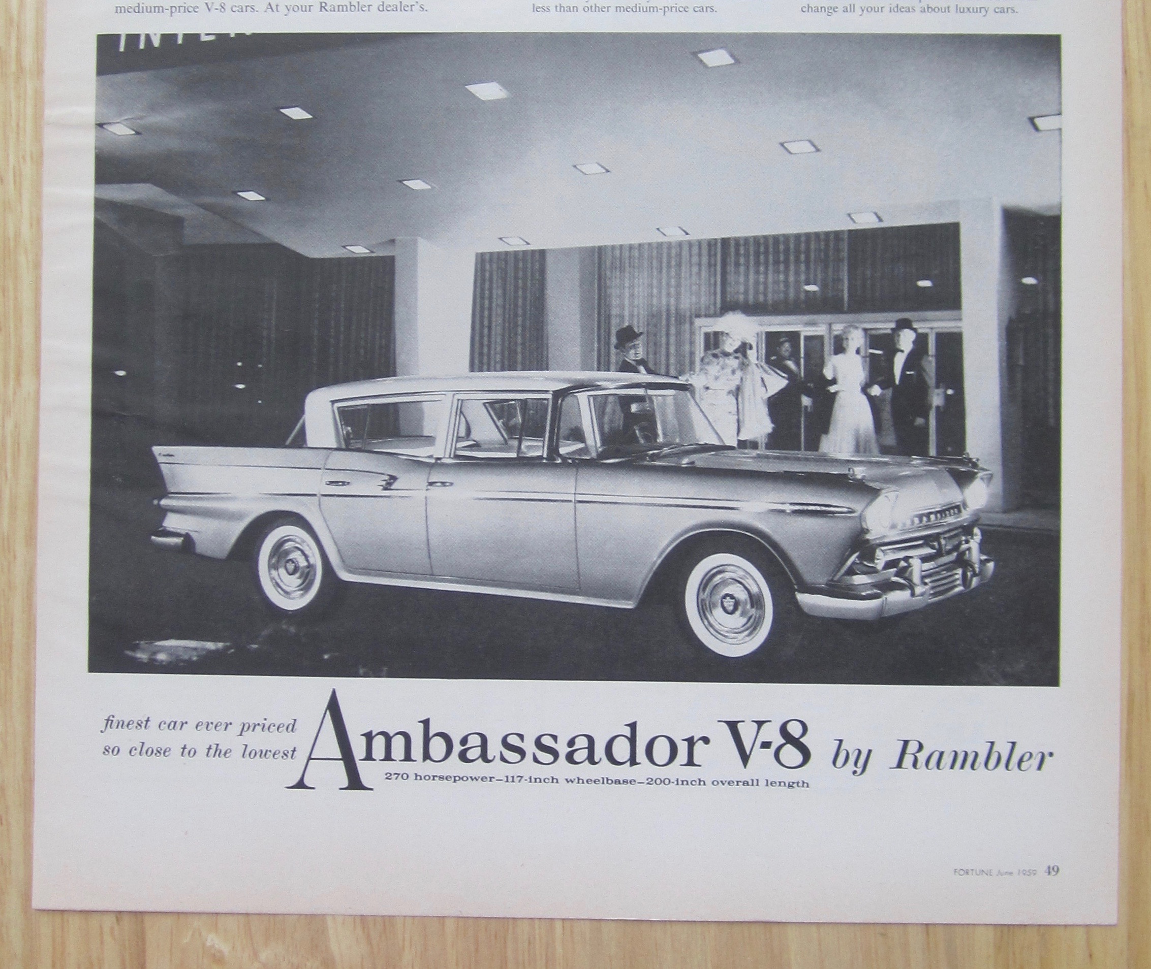 1959 Ambassador V-8 with Rambler's Ambassador V-8