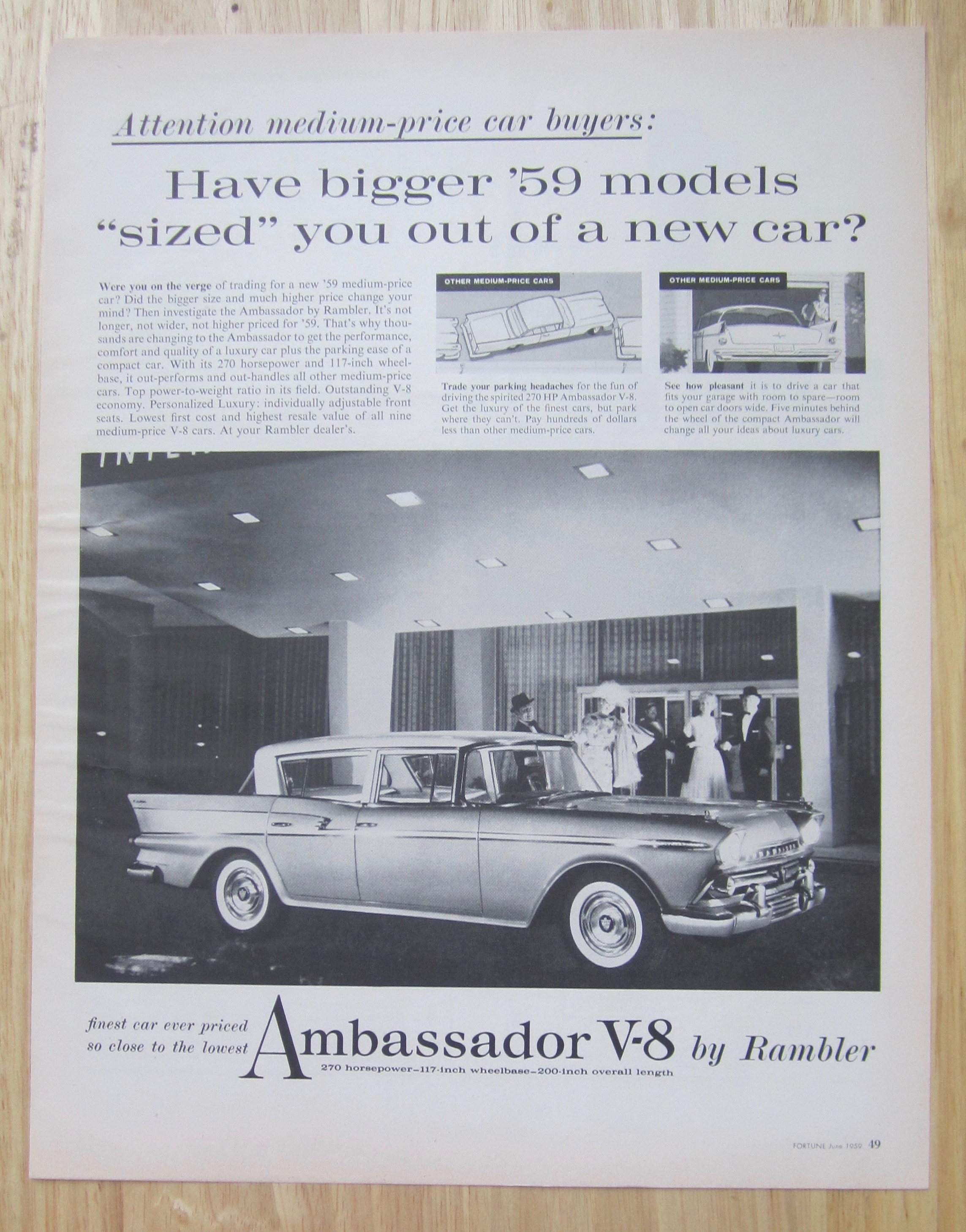 1959 Ambassador V-8 with Rambler's Ambassador V-8