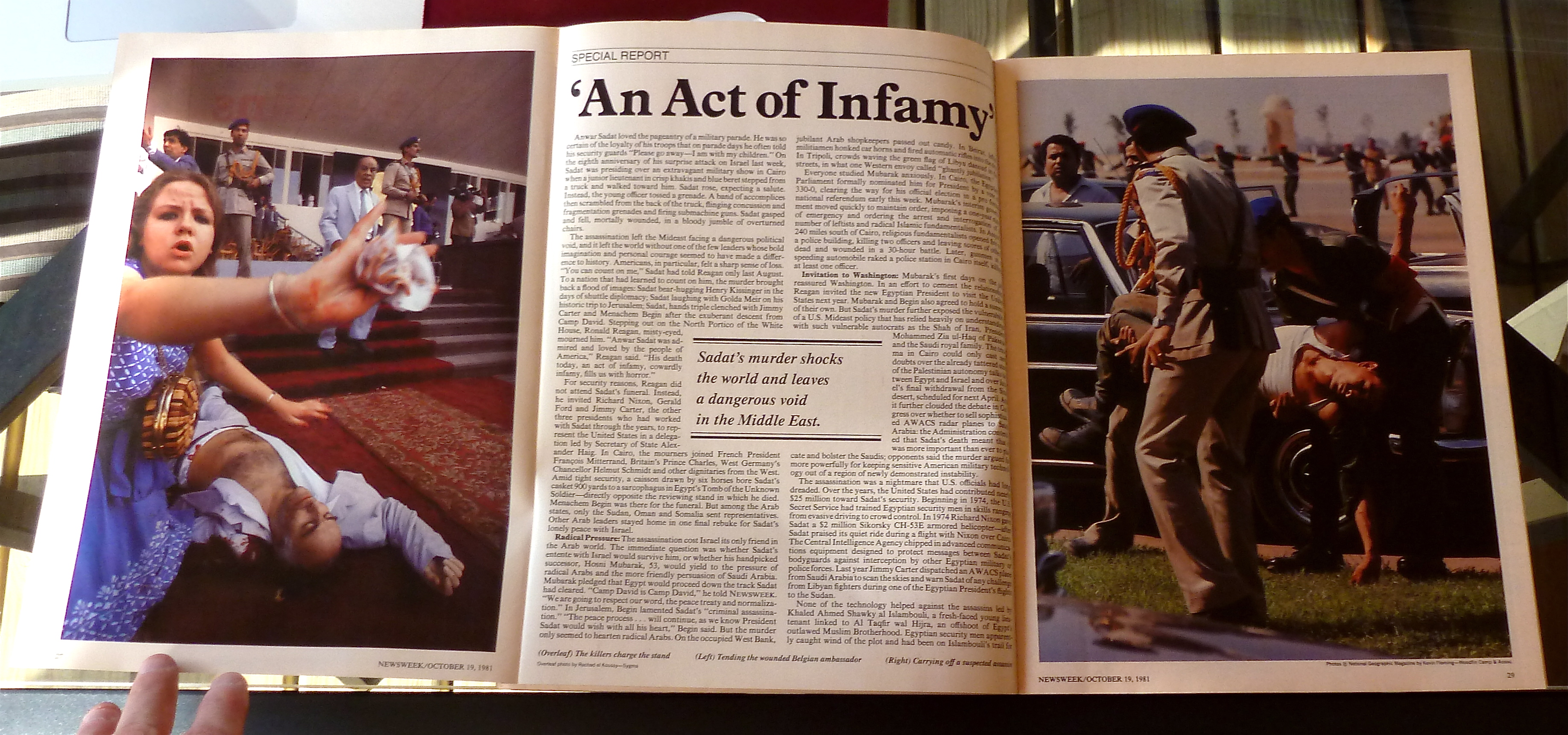 Newsweek Magazine-October 19, 1981-Sadat Assassination