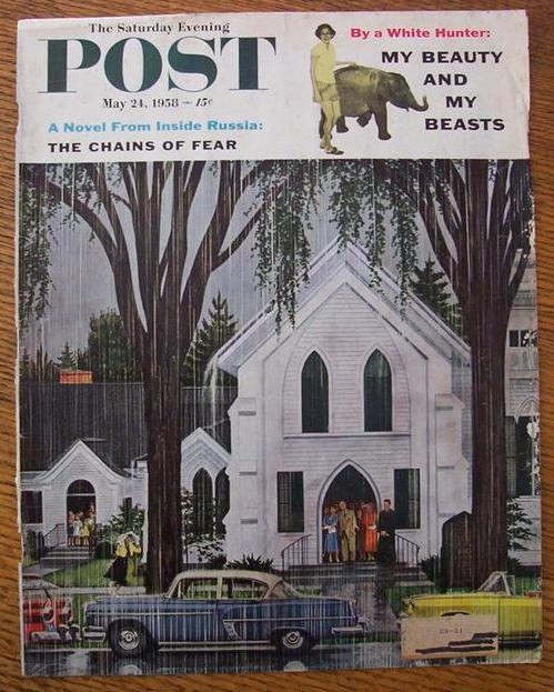 1958 Saturday Evening Post Cover(Only) By M. Brindle