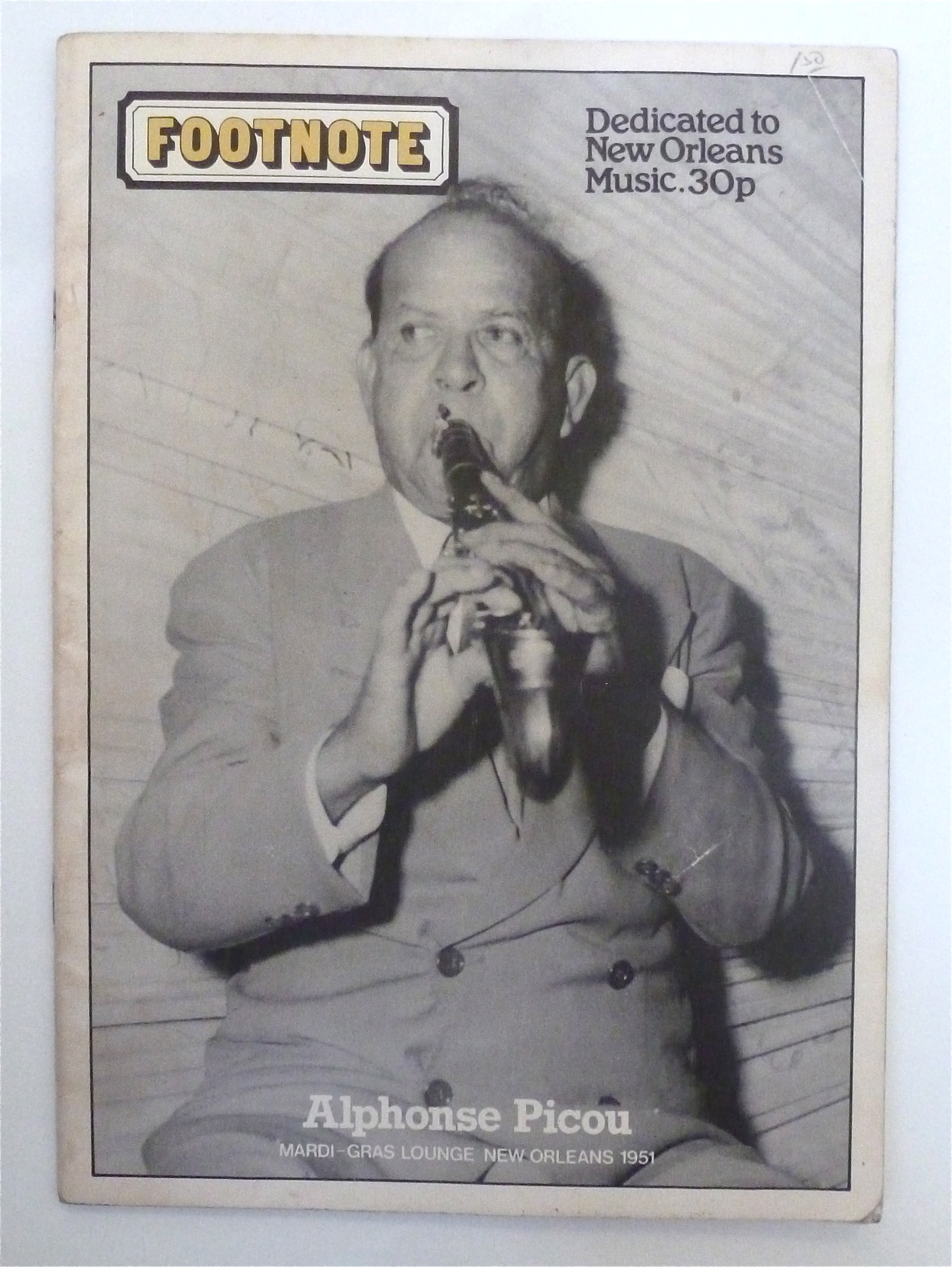 Footnote Magazine Aug/Sept 1978 Alphonse Picou