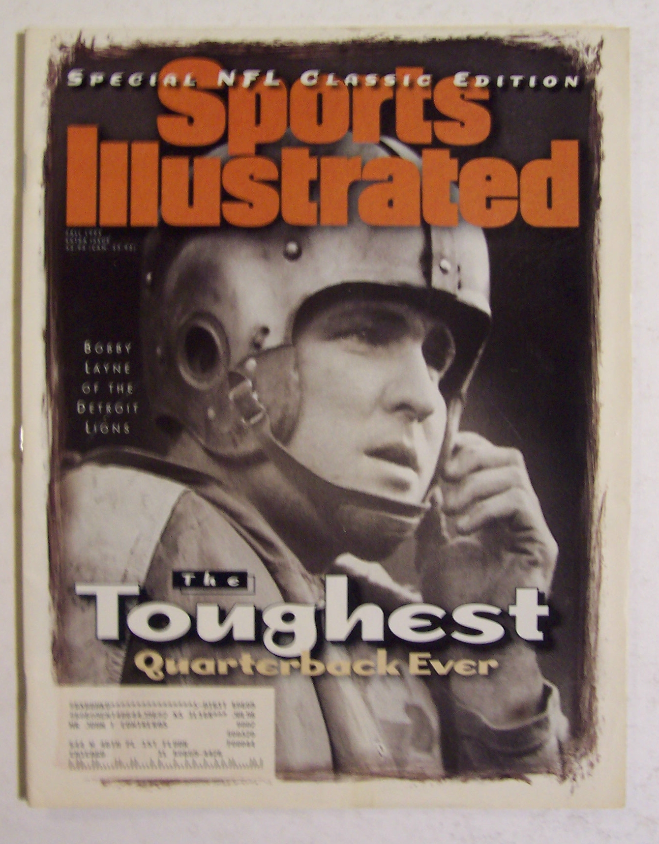 Sports Illustrated Magazine-Fall 1995-Bobby Layne