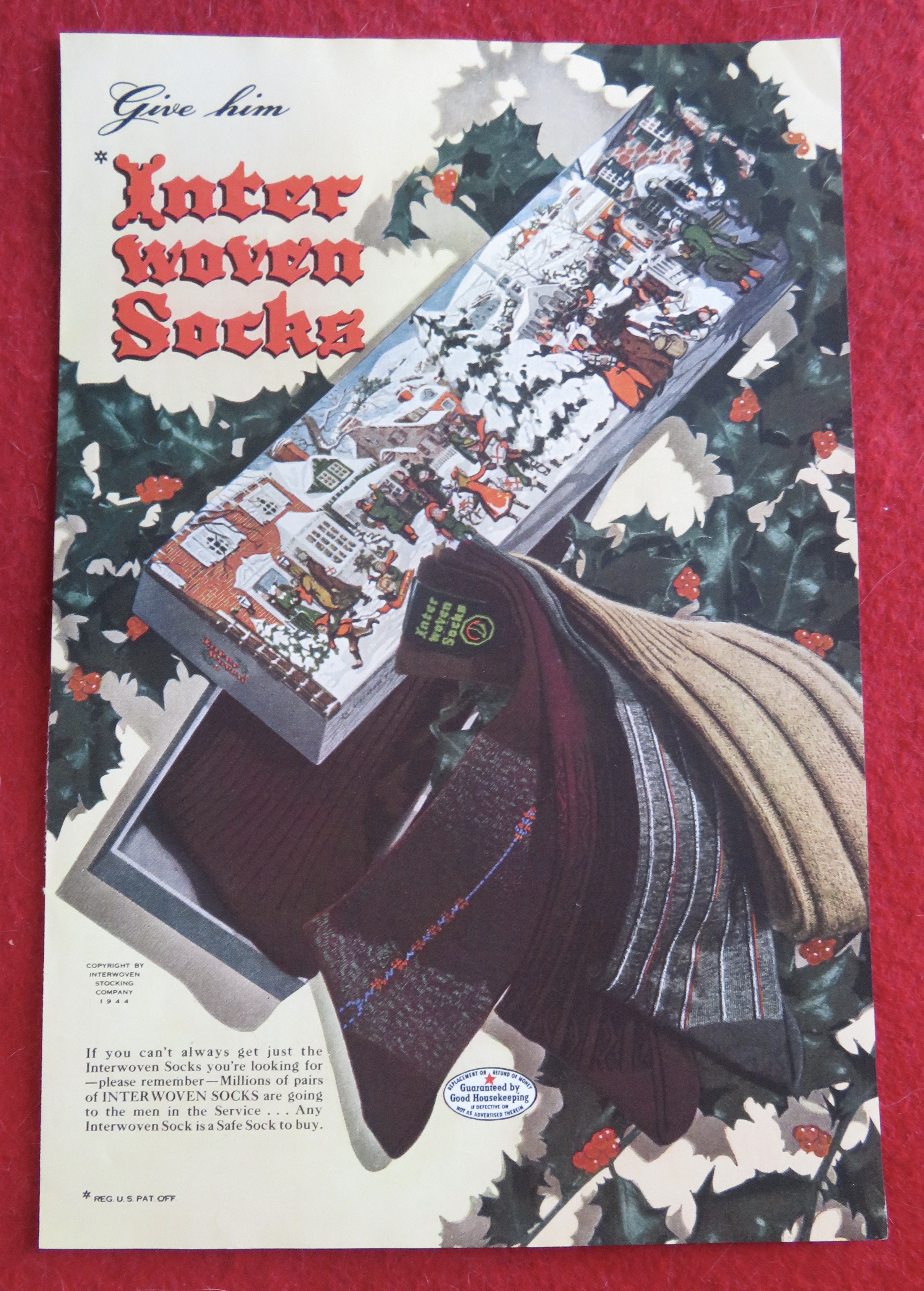 1944 Interwoven Socks with a Box of Socks