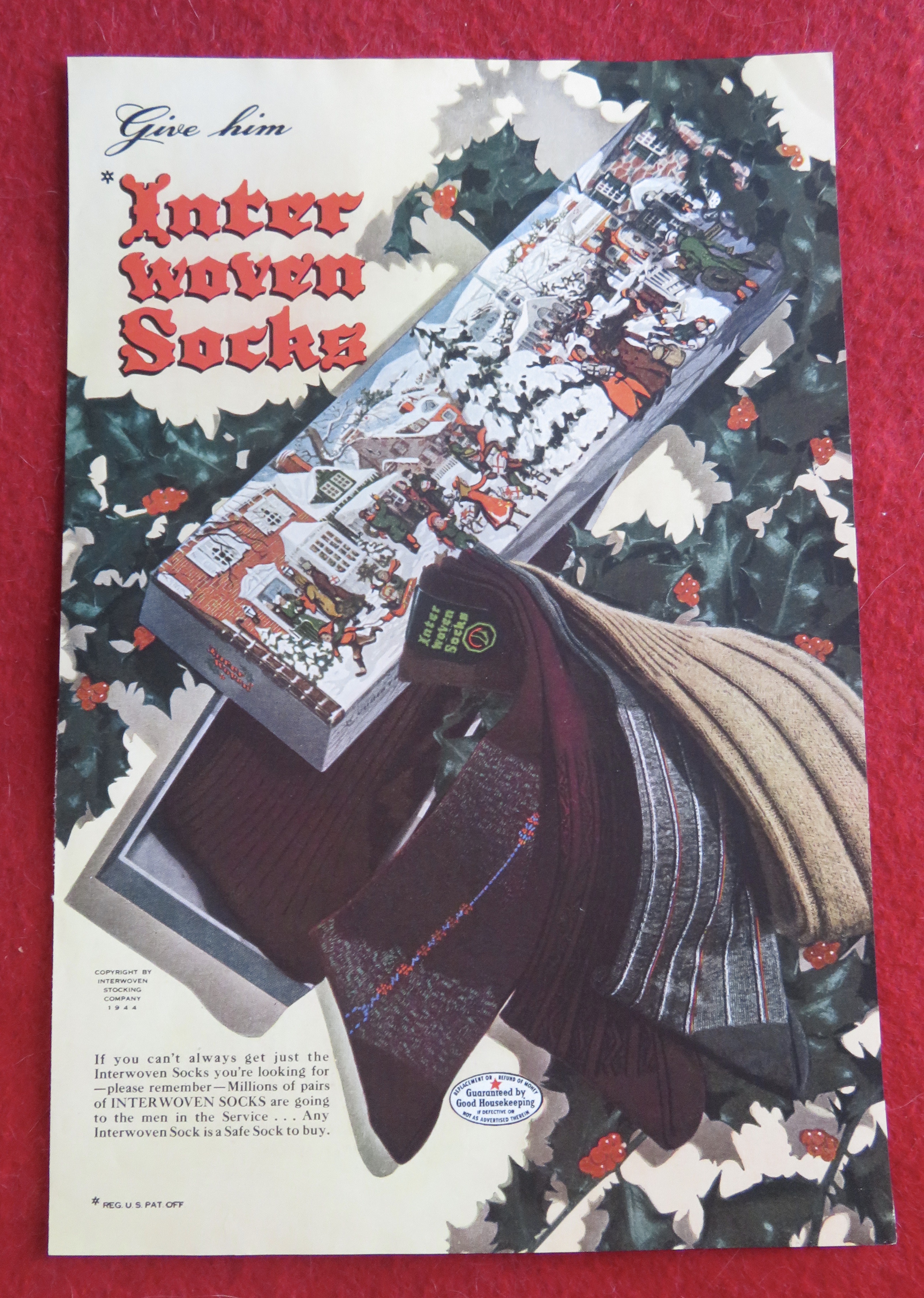 1944 Interwoven Socks with a Box of Socks