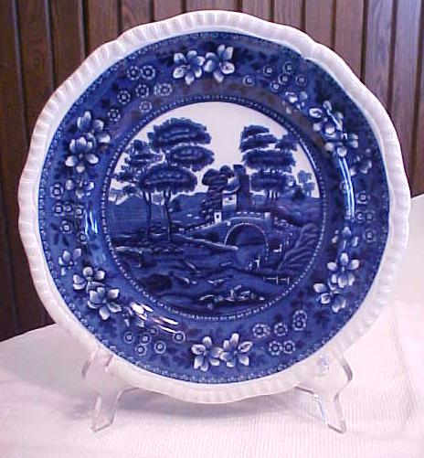 Copeland Flow Blue Spode's Tower 9.5" Plate