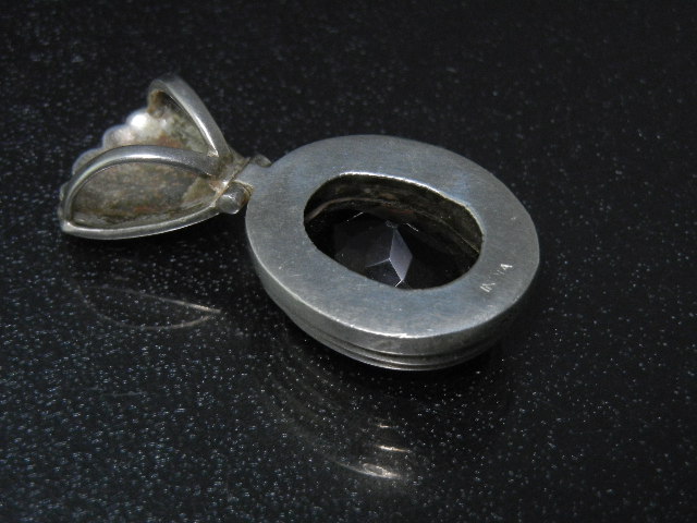 Silver Pendant Smoky Quartz India
