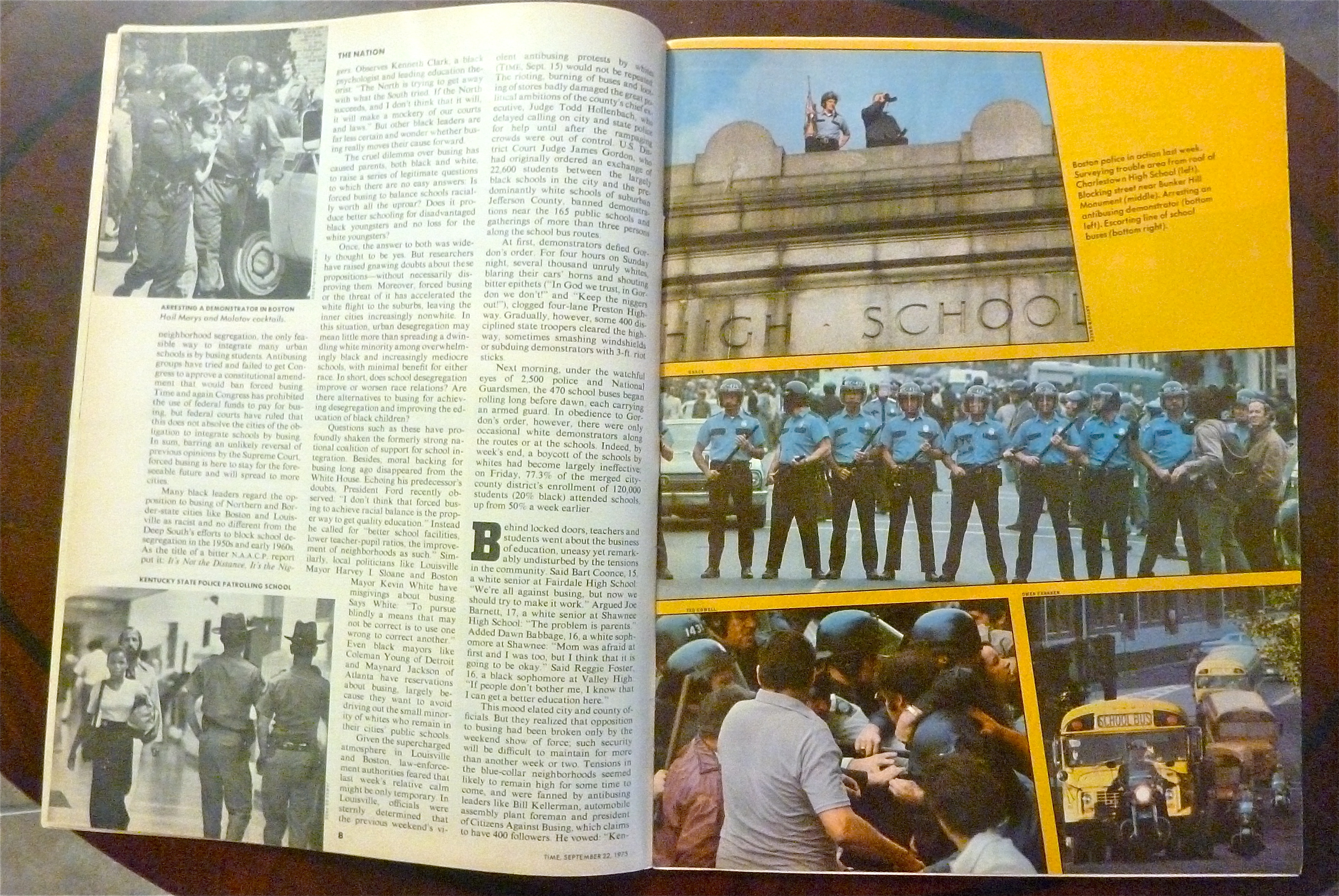 Time Magazine-September 22, 1975-Busing Battle