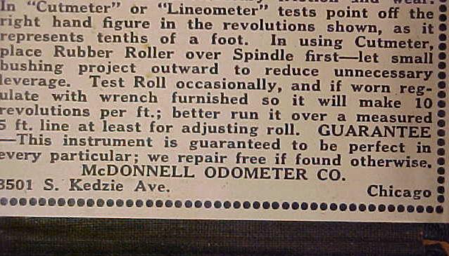 McDonnell Odometer w/Box Lightning Speed Indicator