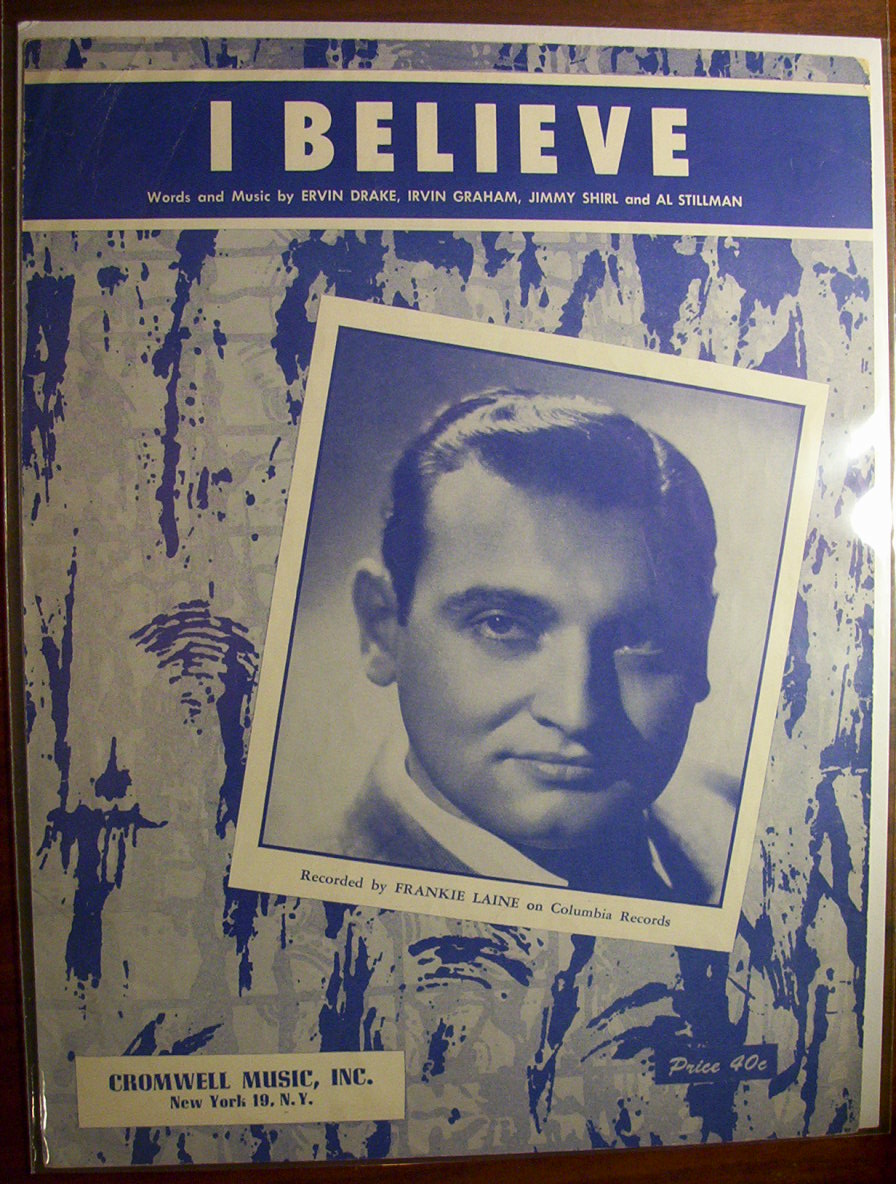 Sheet Music For 1953 I Believe