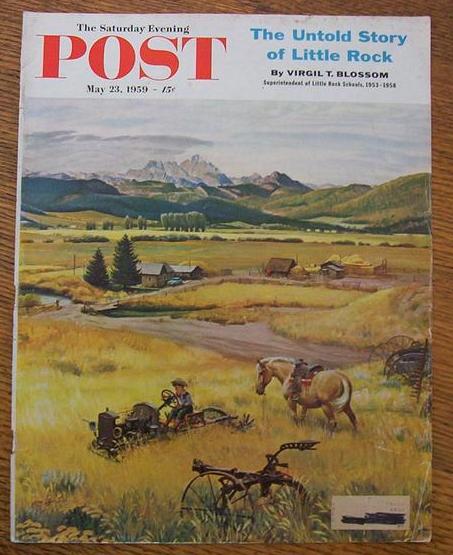 Saturday Evening Post Cover By Clymer - May 23, 1959