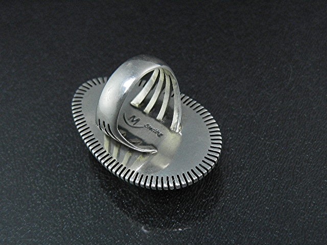 Navajo Sterling Silver Carico Lake Turquoise Ring