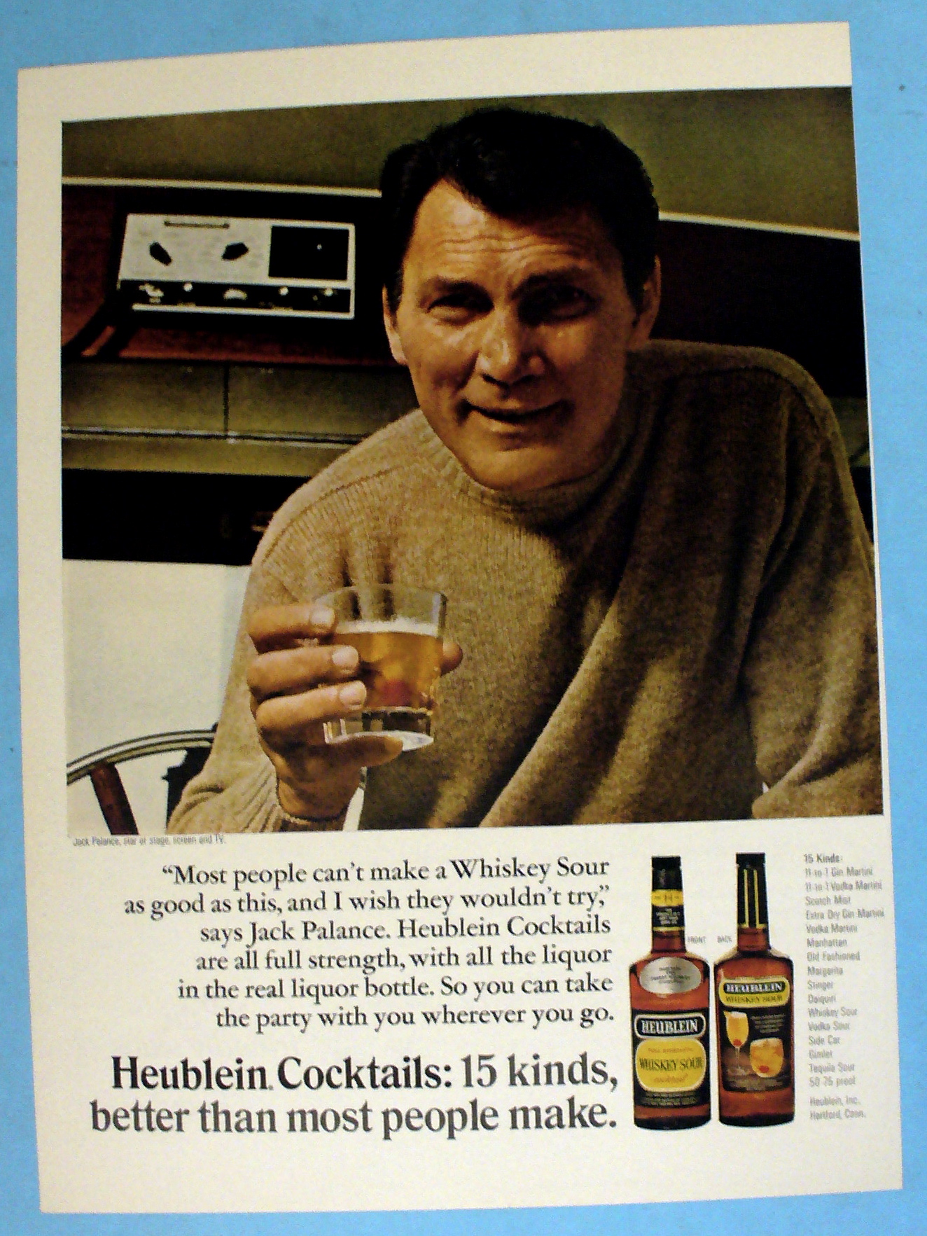 1967 Heublein Cocktails w/ Jack Palance