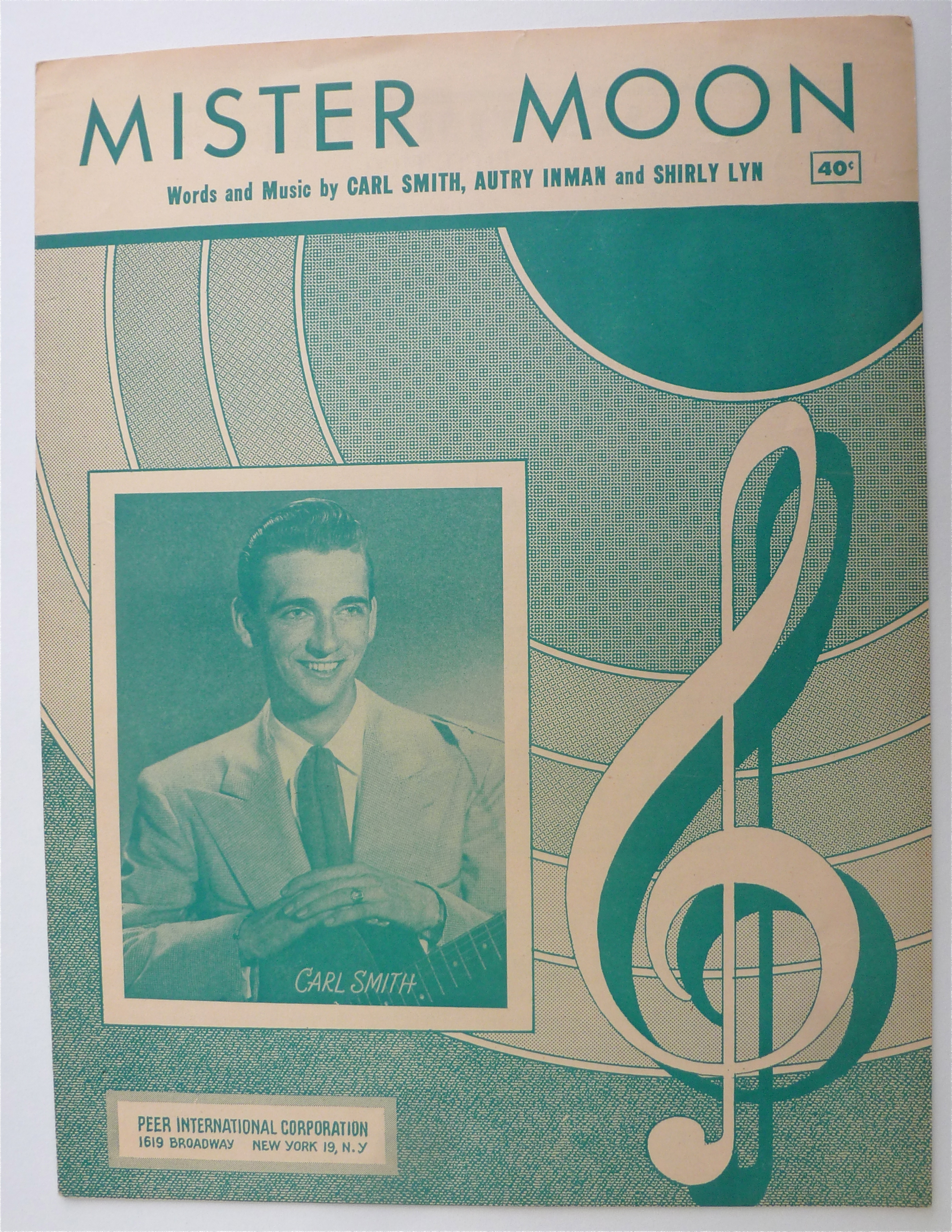 Sheet Music For 1951 Mister Moon