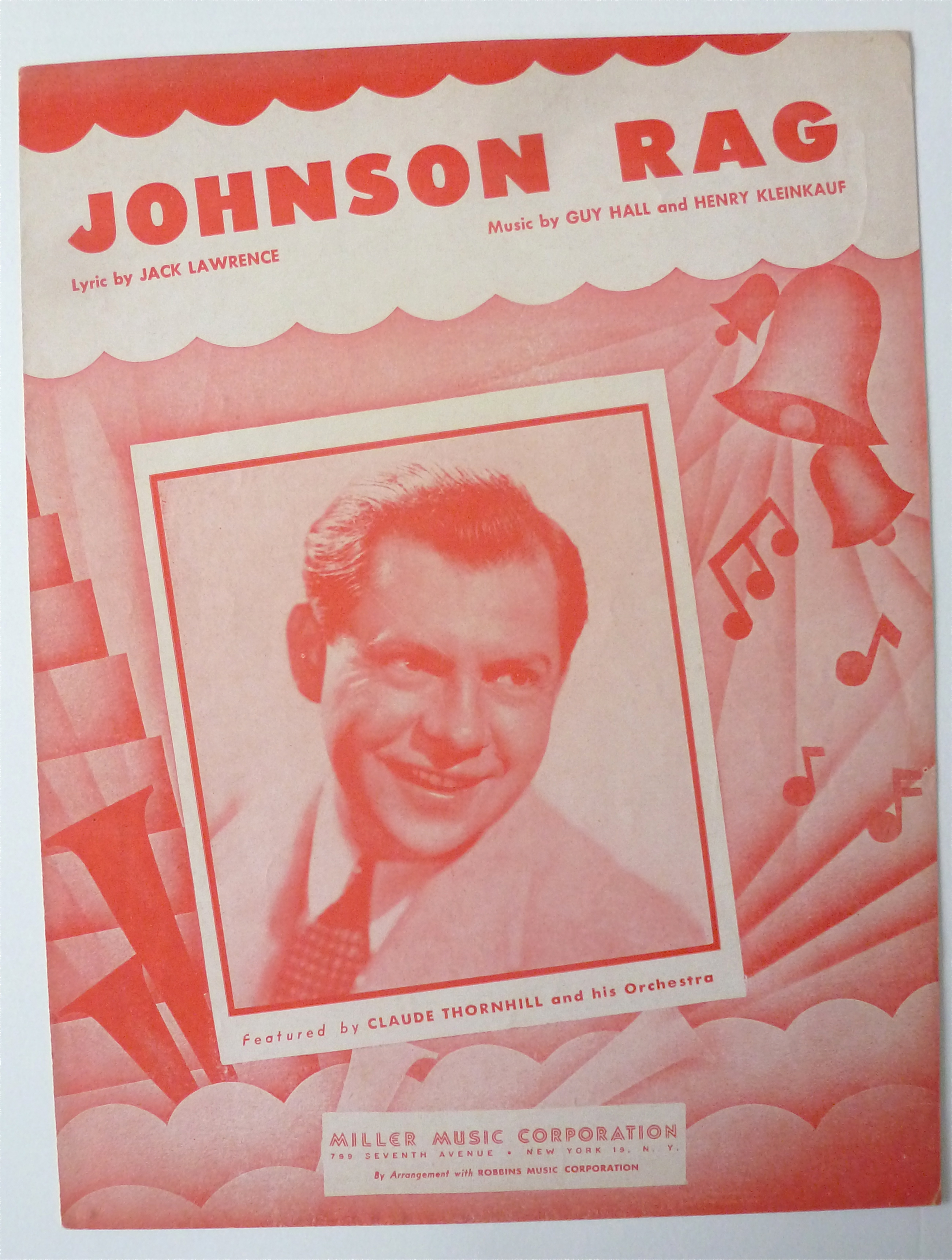 Sheet Music For 1945 Johnson Rag