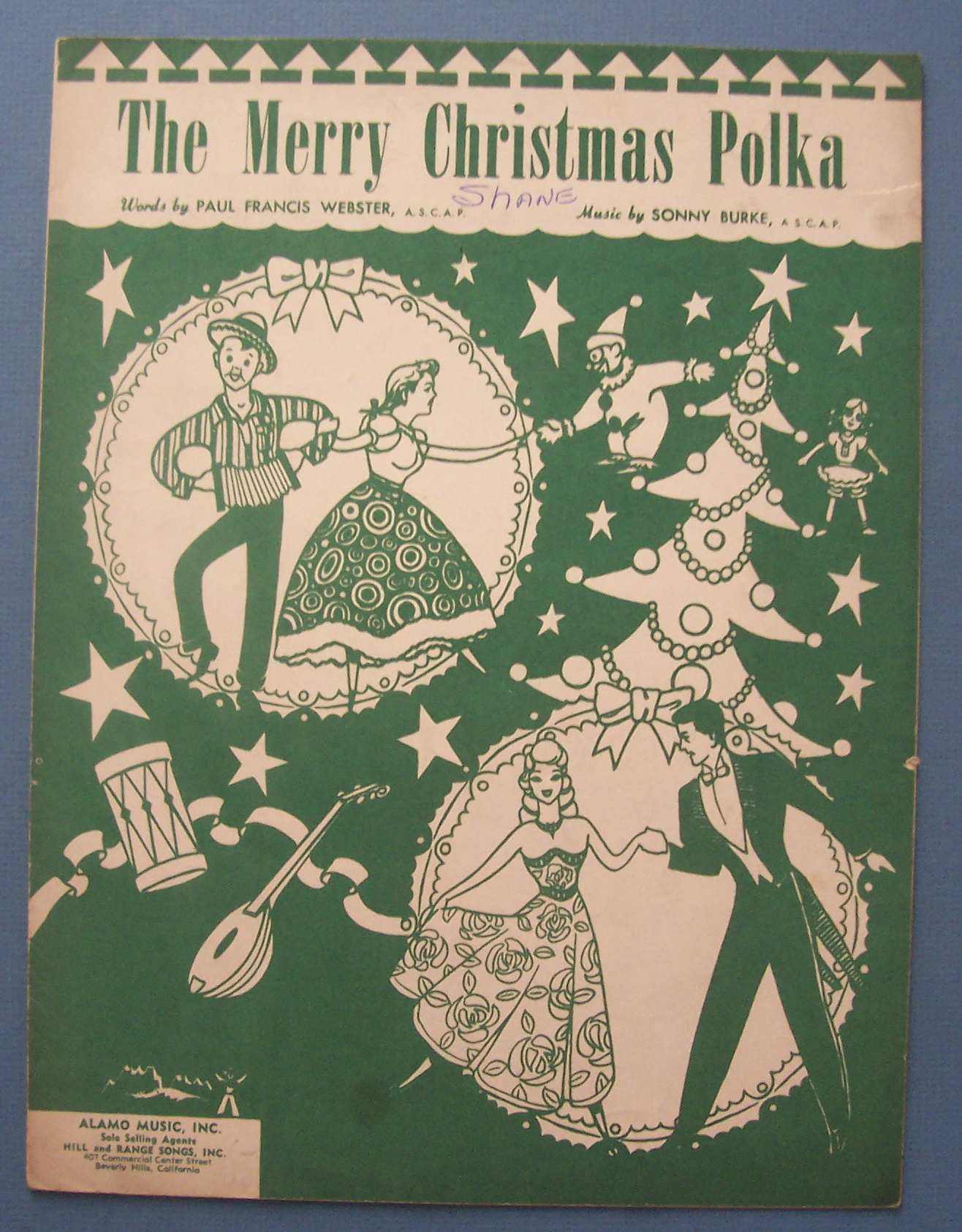 Sheet Music For 1949 The Merry Christmas Polka