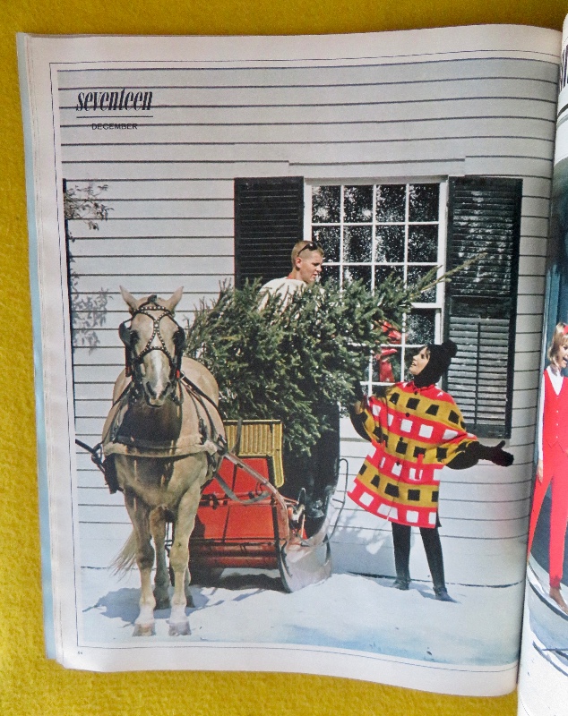 Seventeen Magazine December 1963 Fashions, Holiday Hairdos, Gay Christmas Candies & More