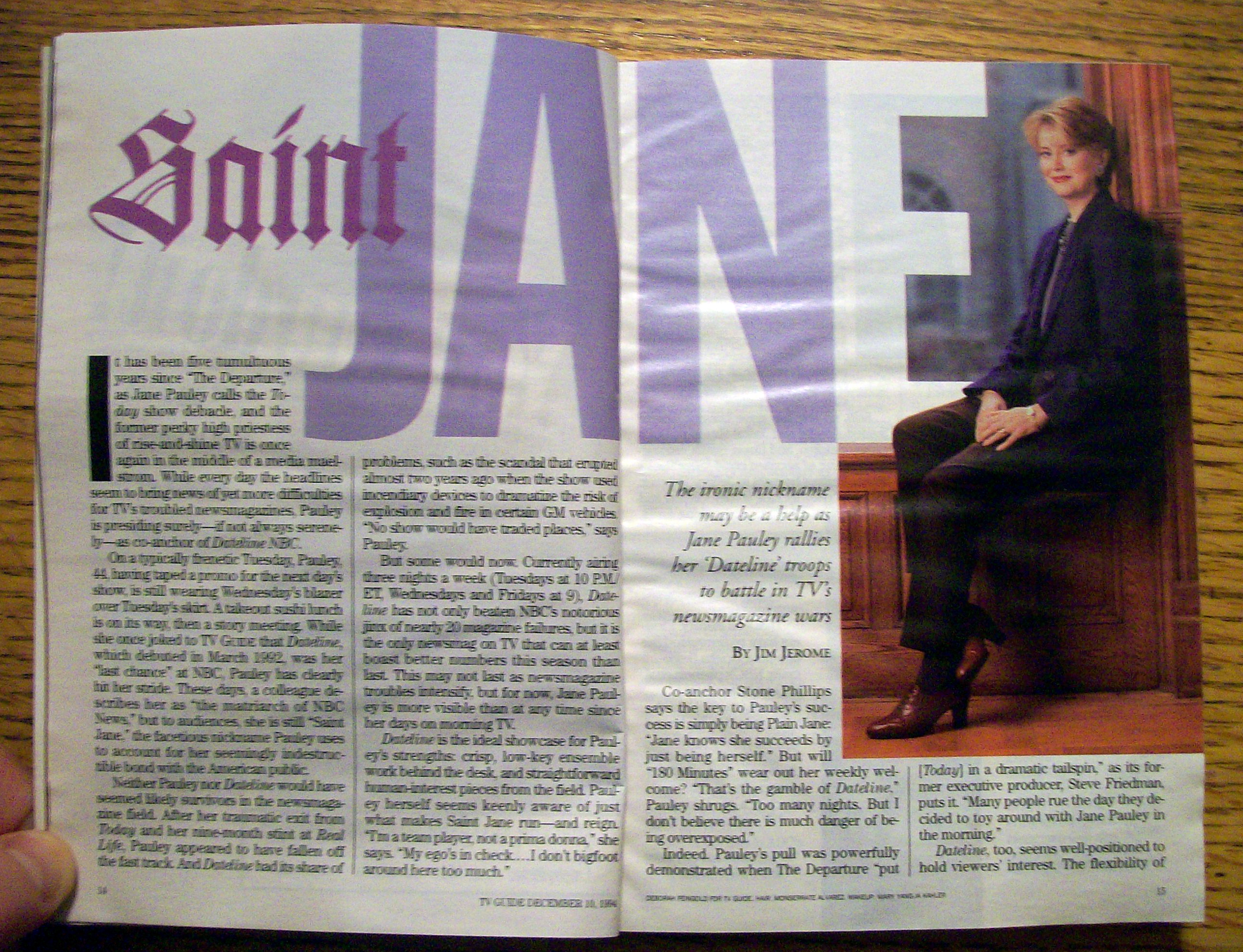 TV Guide-December 10-16, 1994-Jane Pauley