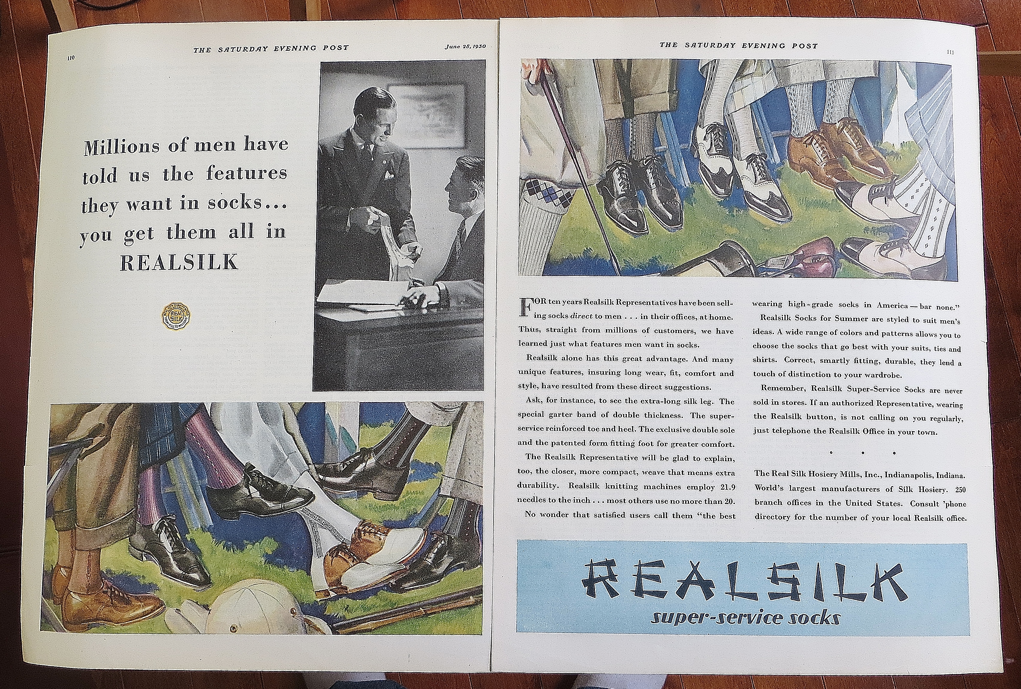 1930 Real Silk Socks With Men's Feet