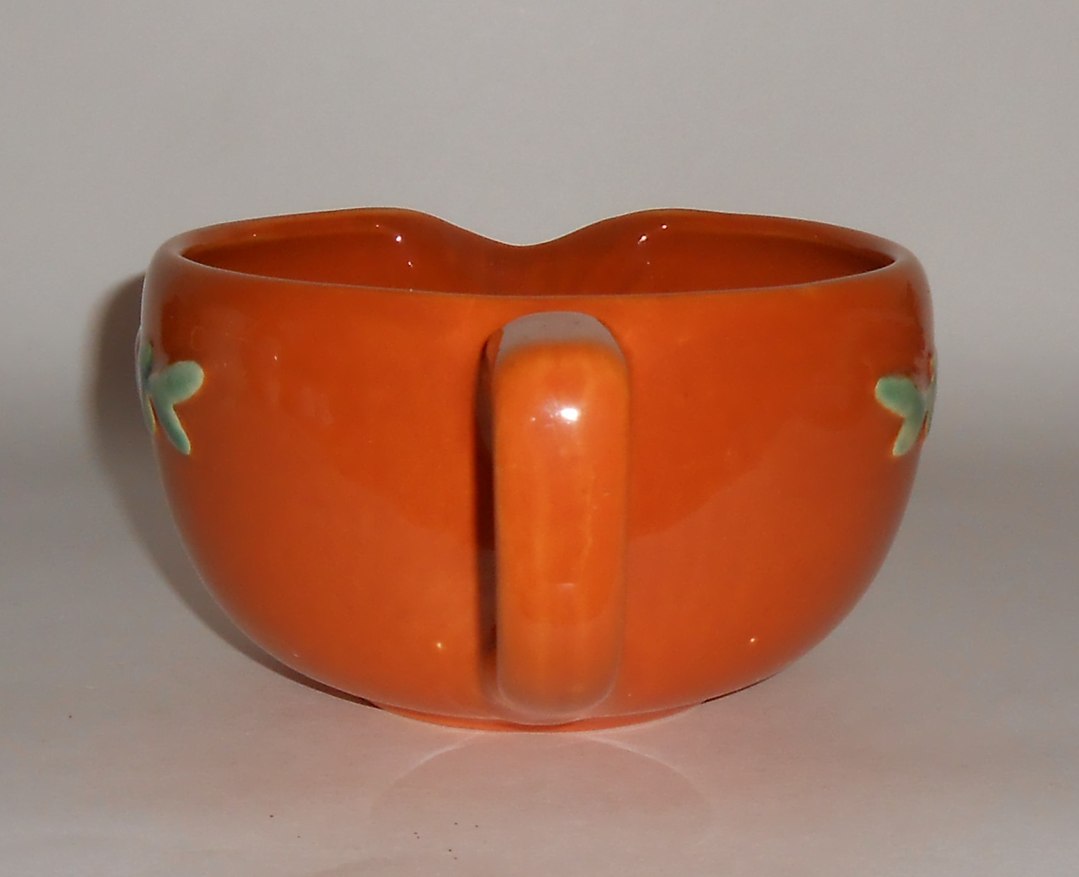 Coors Pottery Rosebud Orange Small Handled Batter Bowl