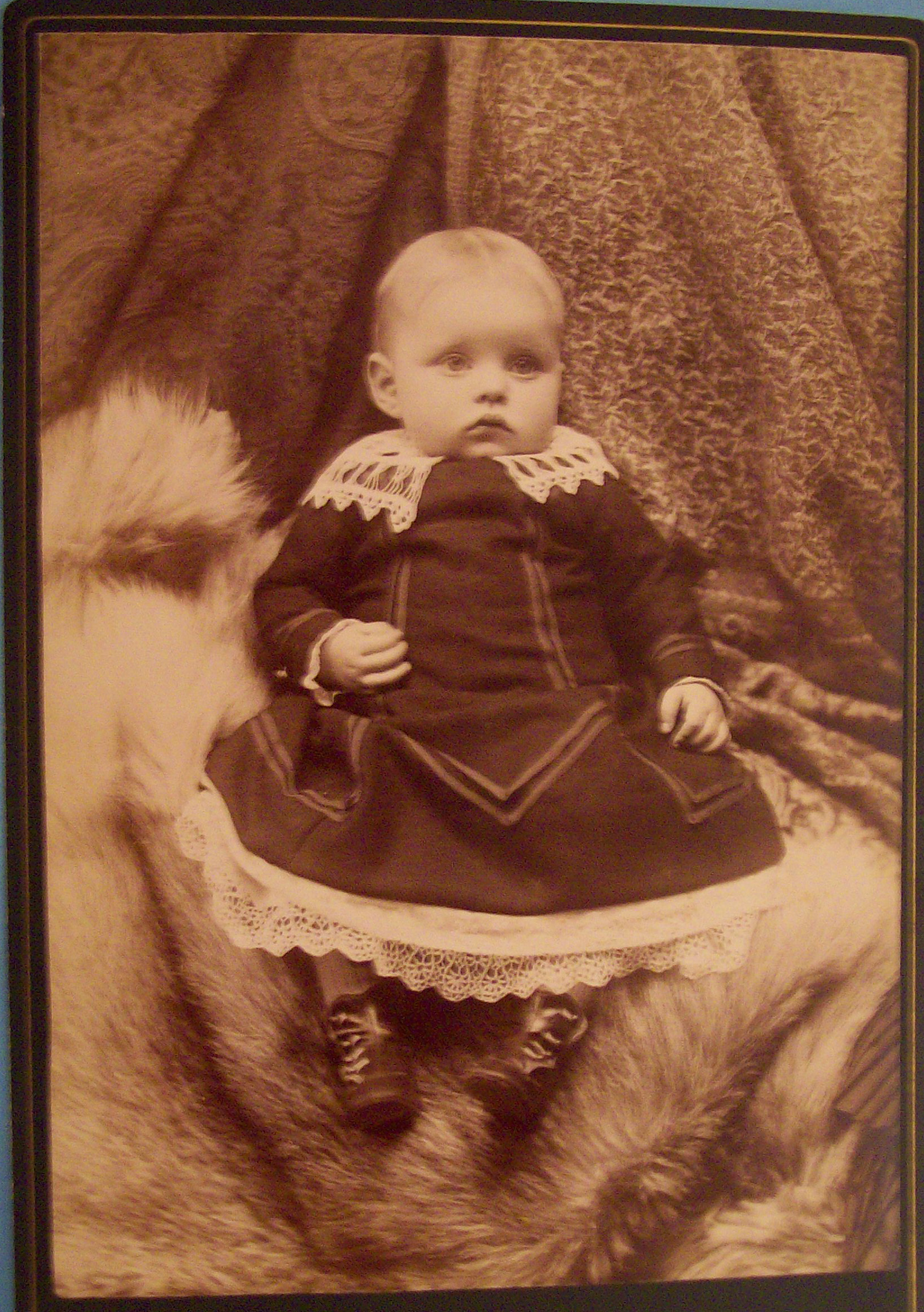 Bright Eyes - Cabinet Photo of a Wide Eyed Boy
