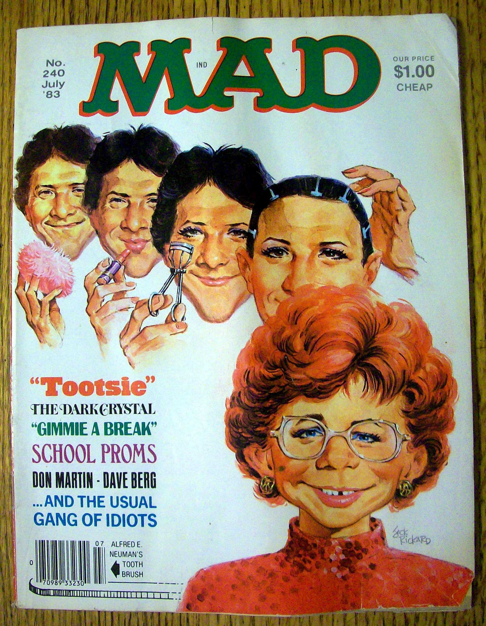 Mad Magazine #240 July 1983 Tootsie