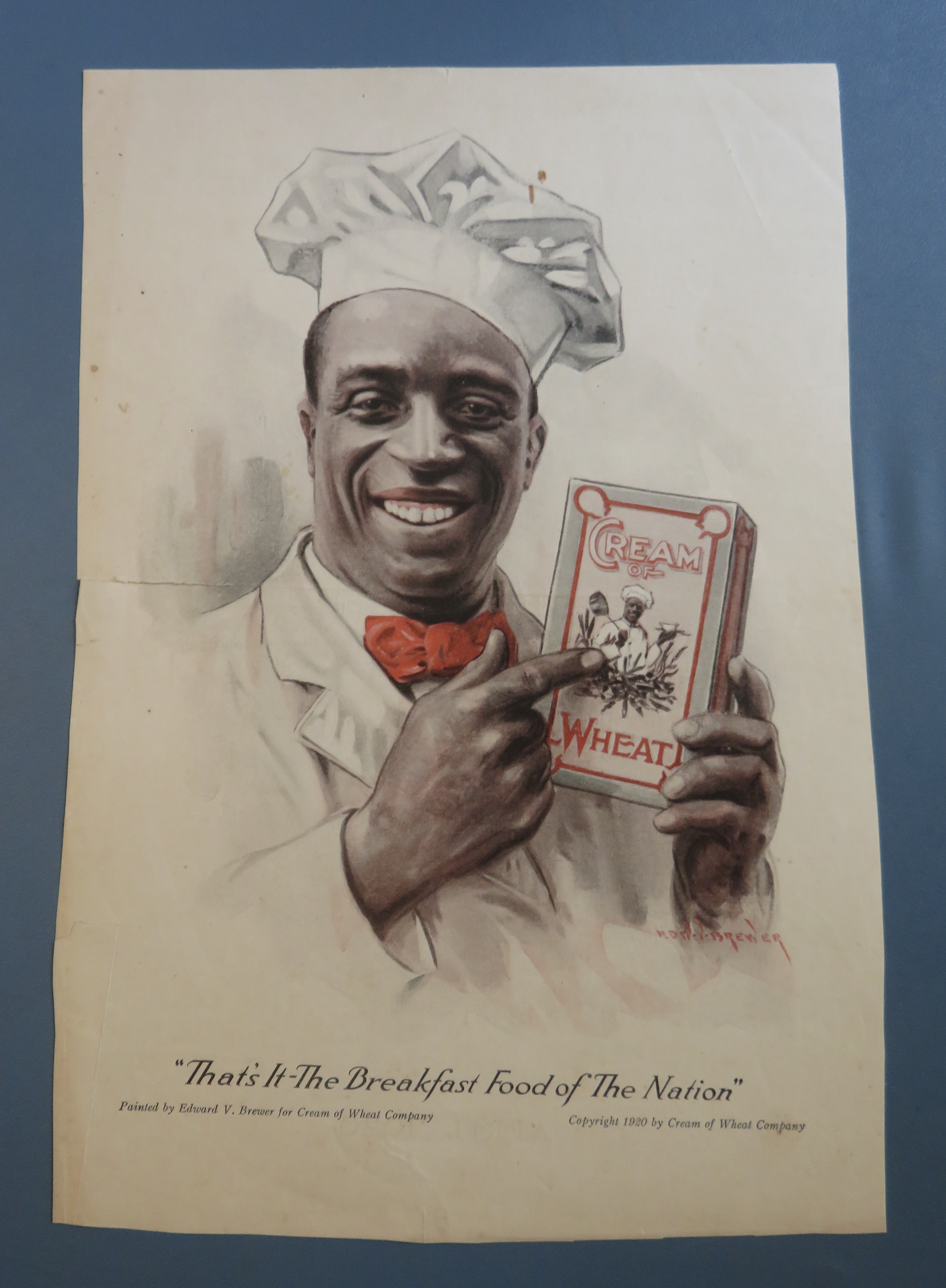 1920 Cream Of Wheat Cereal with Cream Of Wheat Man