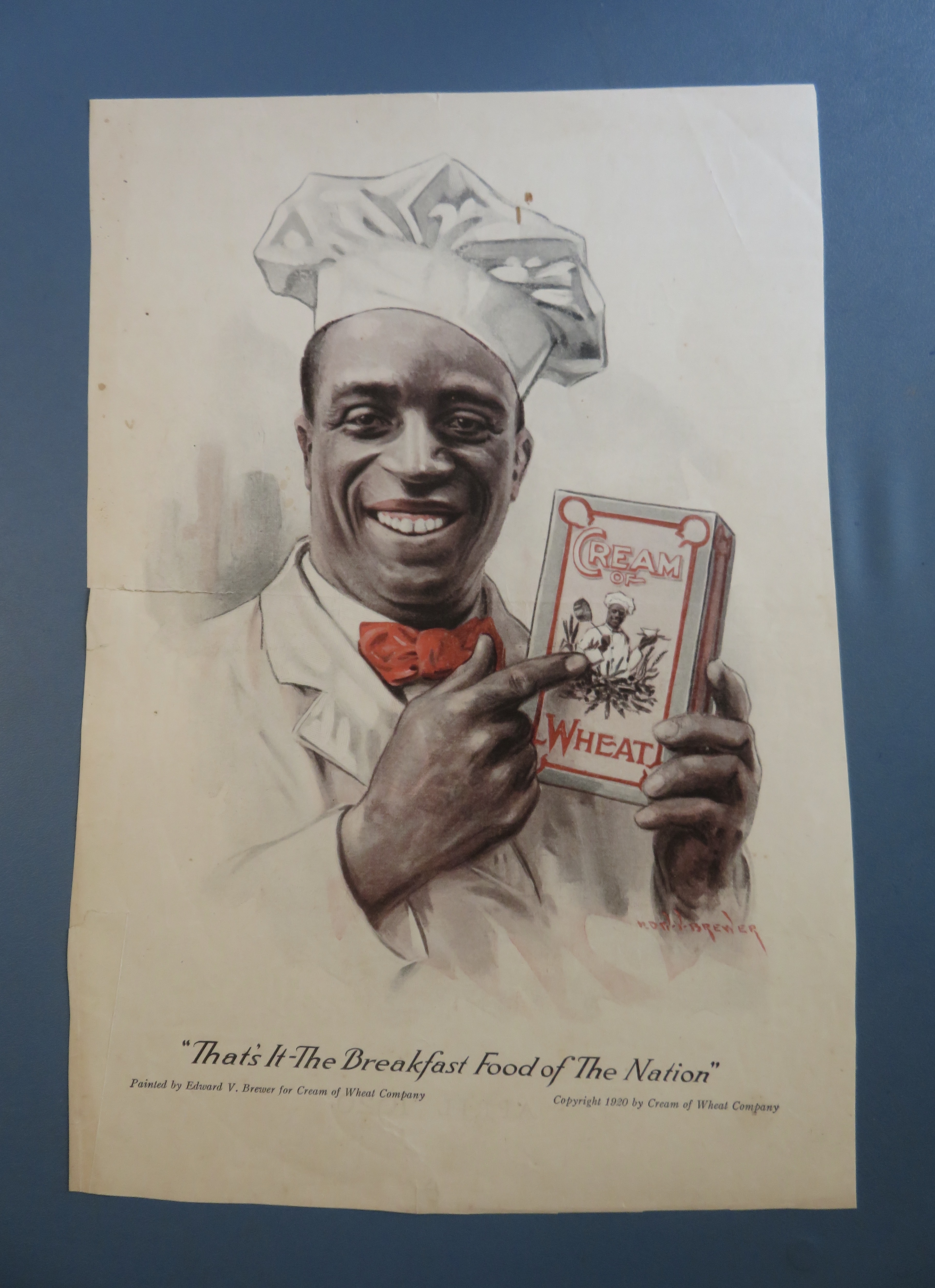 1920 Cream Of Wheat Cereal with Cream Of Wheat Man