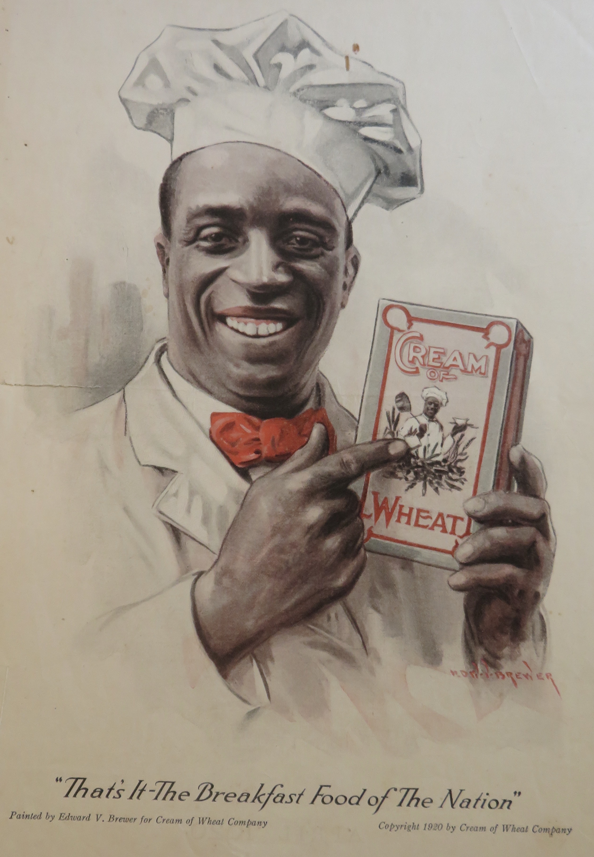 1920 Cream Of Wheat Cereal with Cream Of Wheat Man