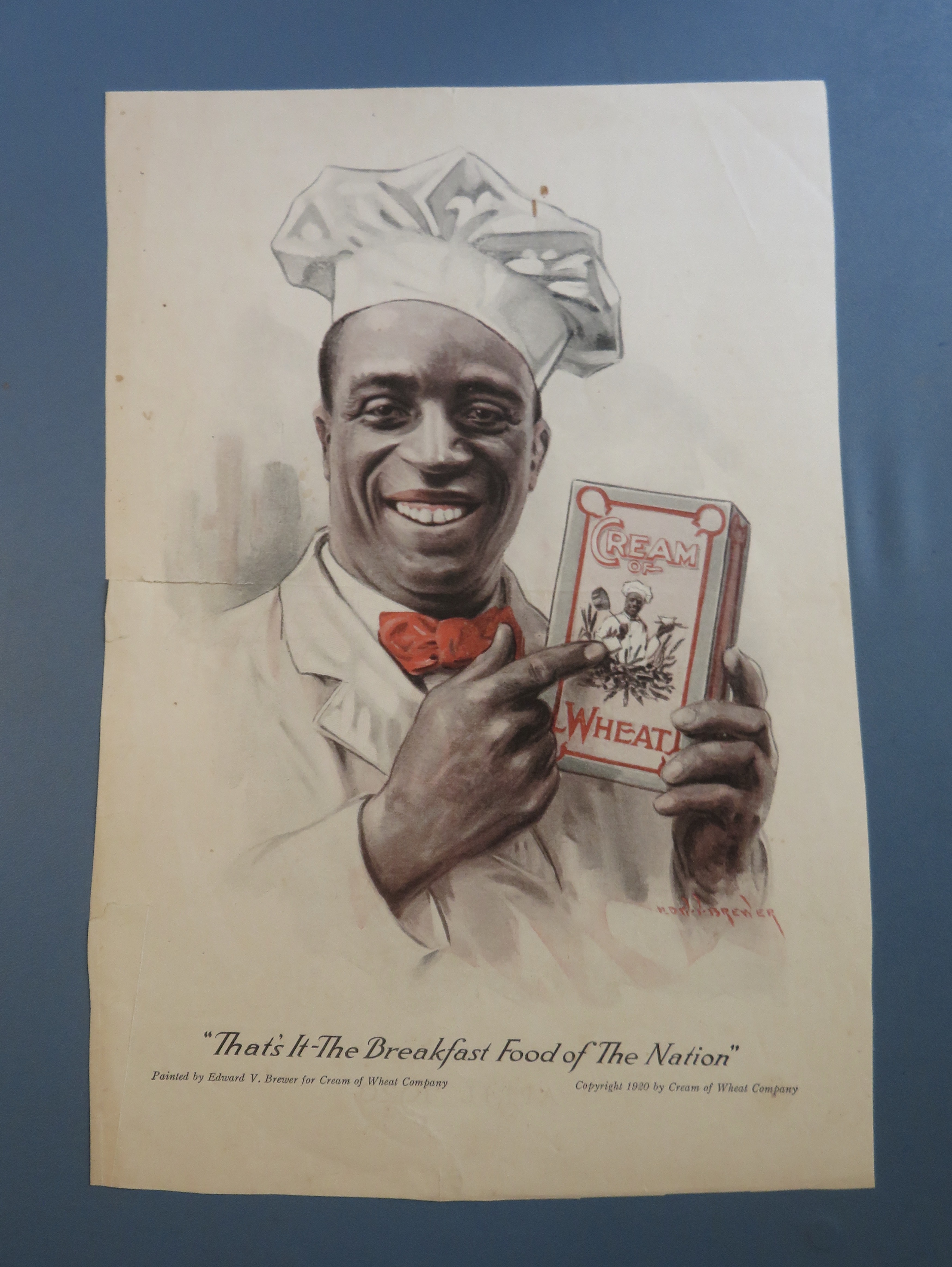 1920 Cream Of Wheat Cereal with Cream Of Wheat Man