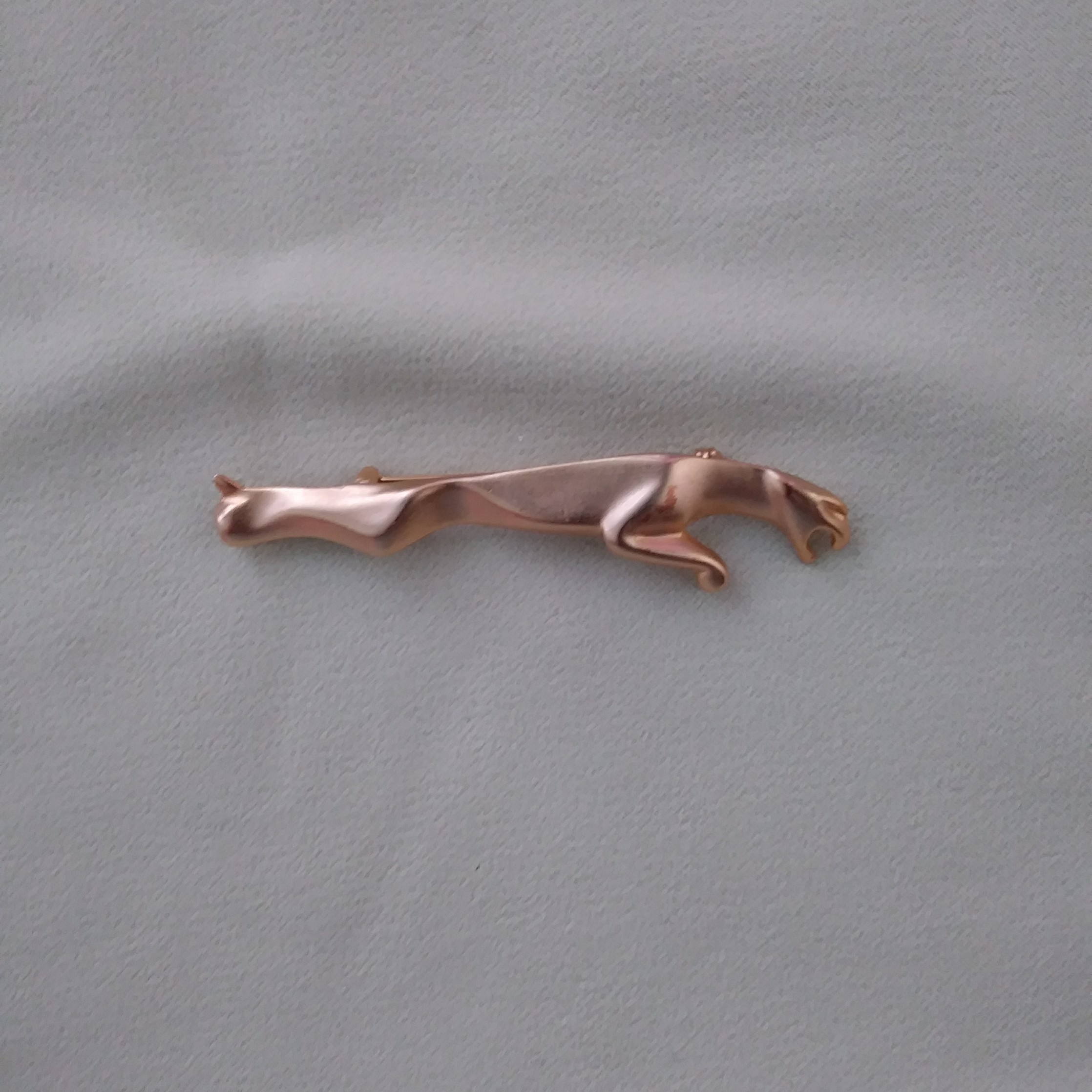 Panther Brooch Pin 2 Pc Rhinestones